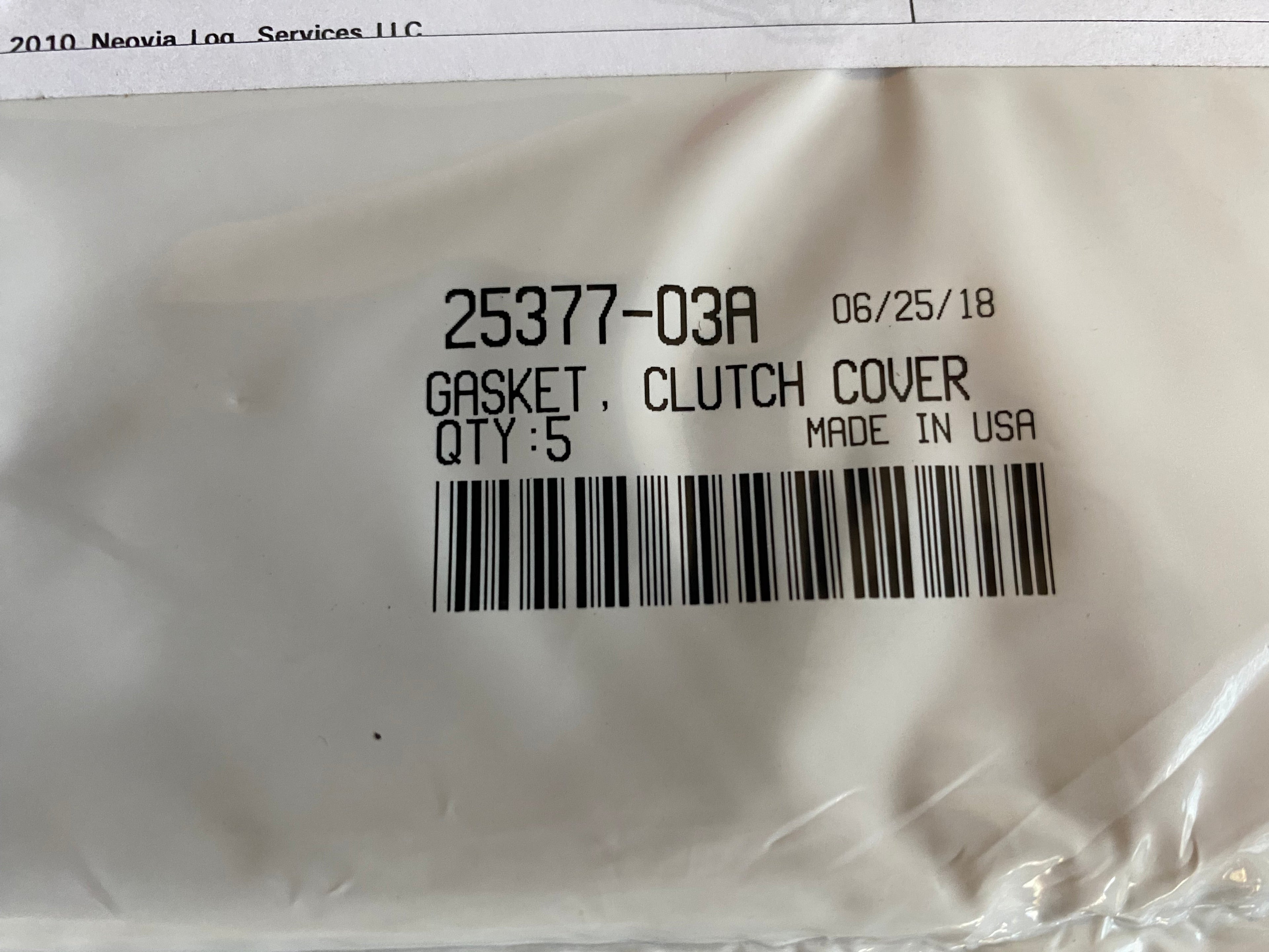 BUELL clutch inspection hatch gasket REF OEM: 25377-03A