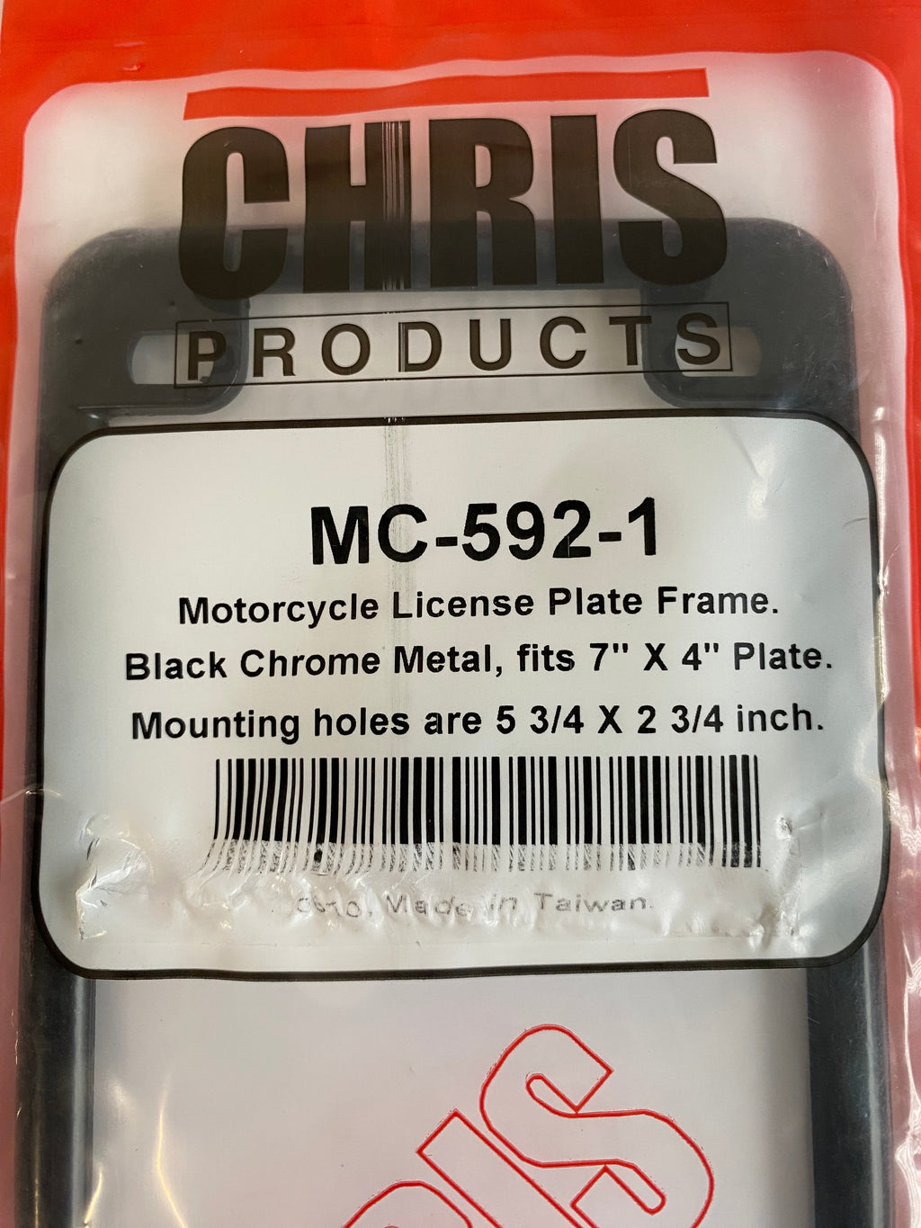Cadre de plaque d'immatriculation noir USA Harley Davidson REF MC-592-1