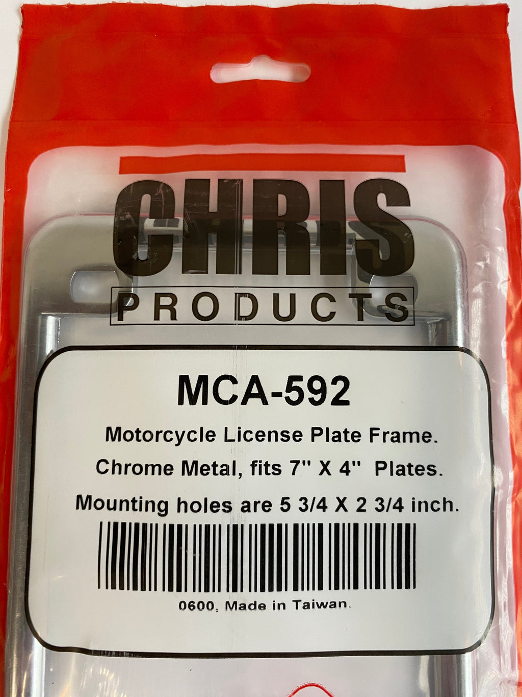 Cadre de plaque d'immatriculation chromé USA Harley Davidson REF MC-592