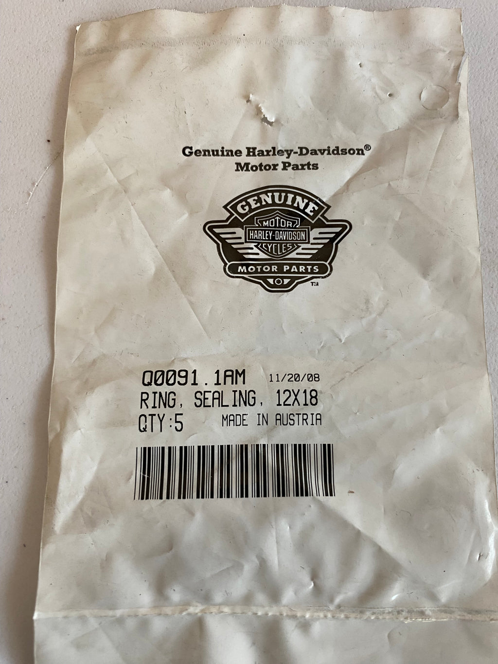 Joint cuivre de bouchon de vidange BUELL REF OEM : Q0091.1AM