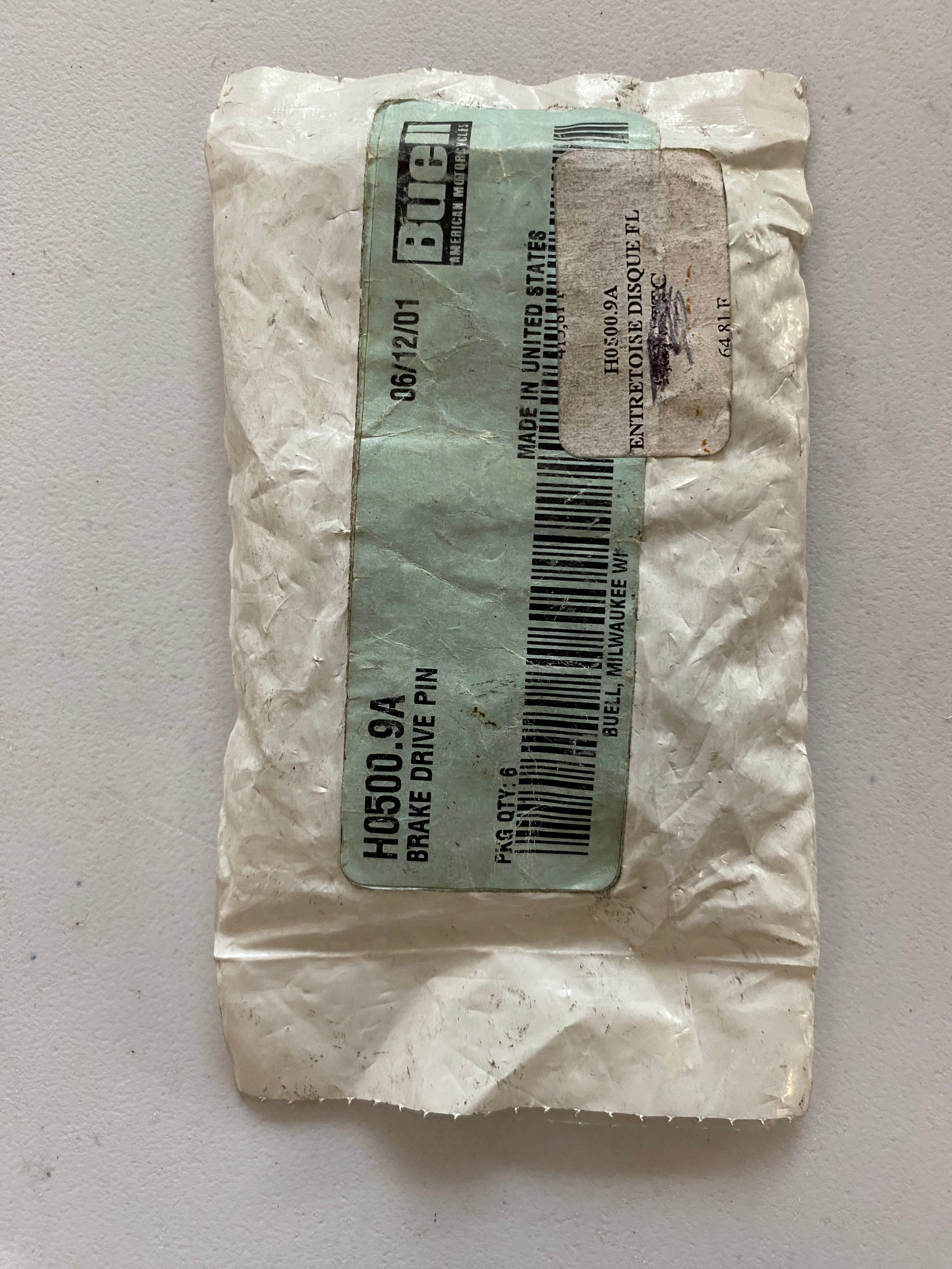 BUELL Floating Disc Bushing Kit OEM REF: H0500.9A