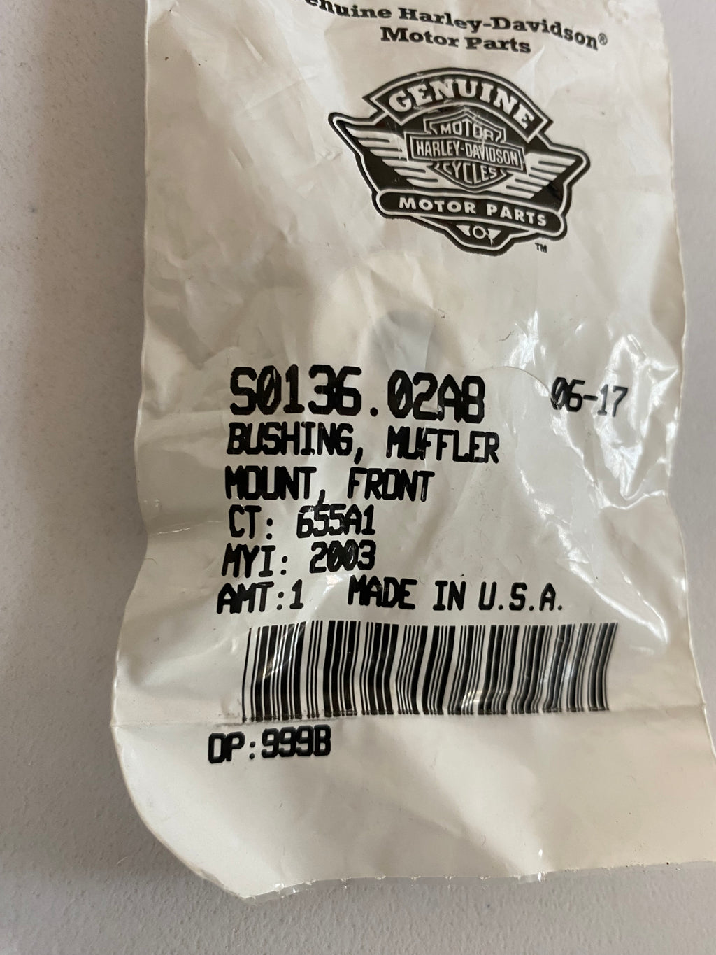 Spacer for BUELL silencer mounting REF OEM: S0136.02A8