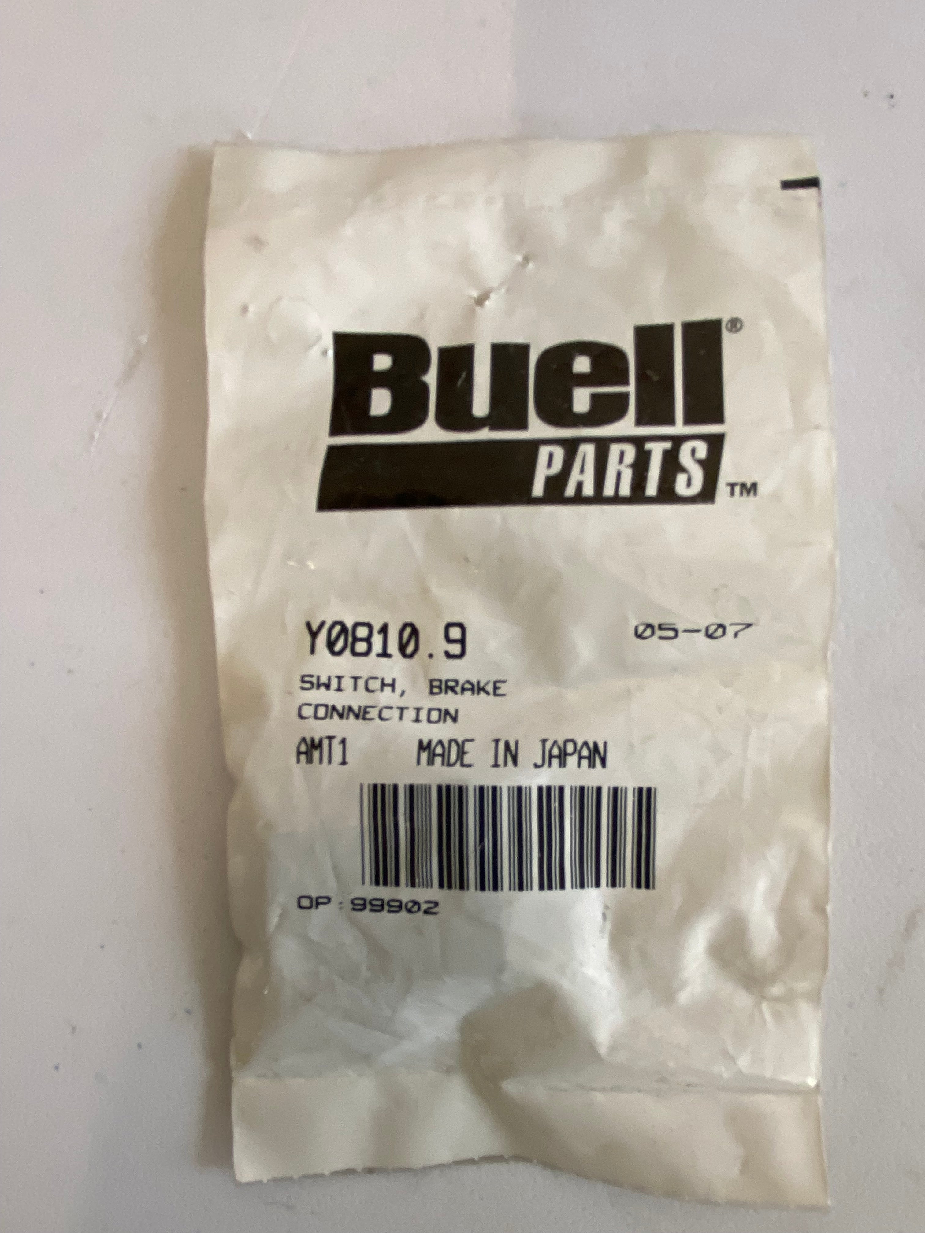 BUELL Front Brake Switch OEM REF: Y0810.9