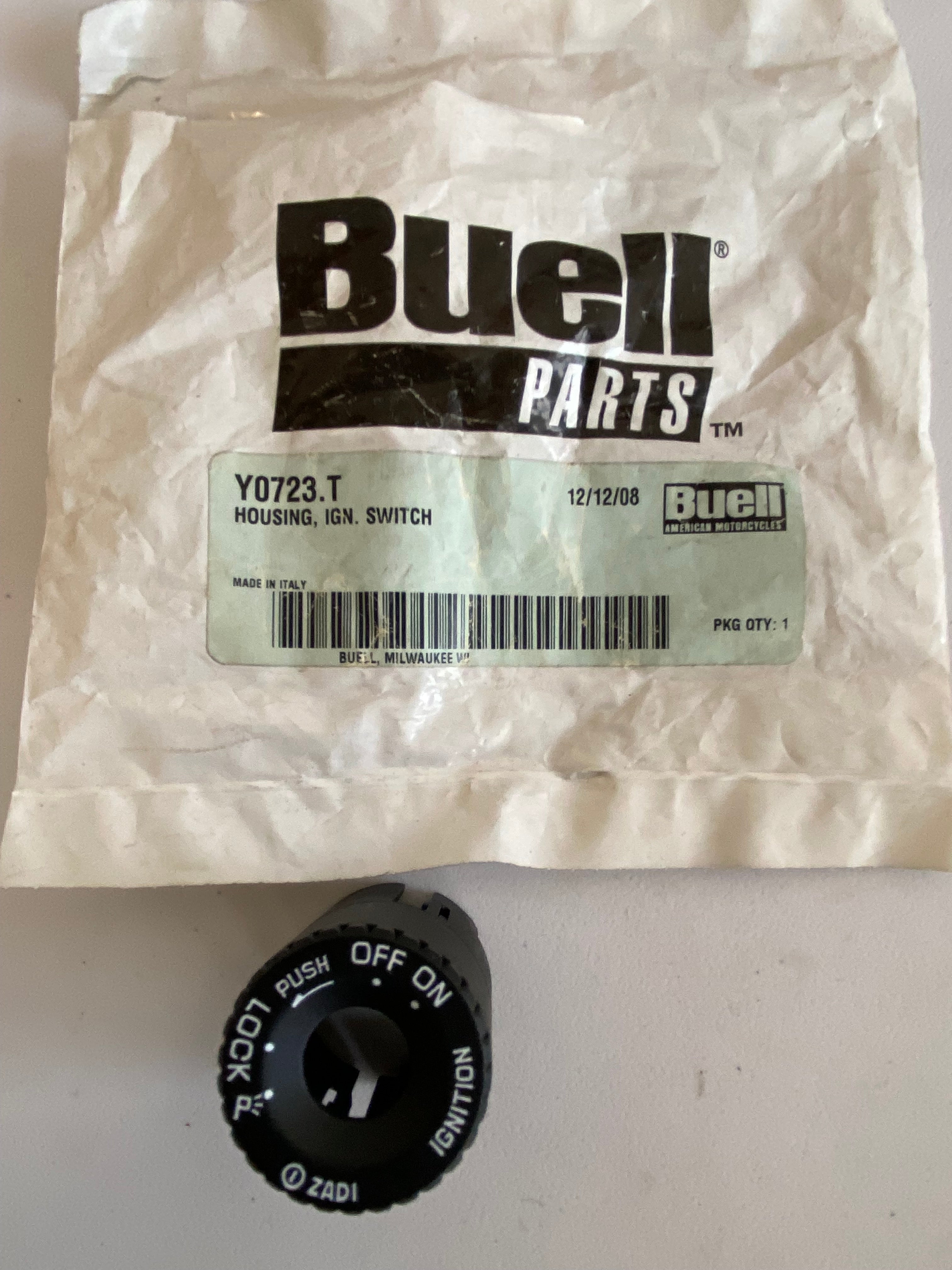 BUELL Key Switch Bracket OEM REF: Y0723.T