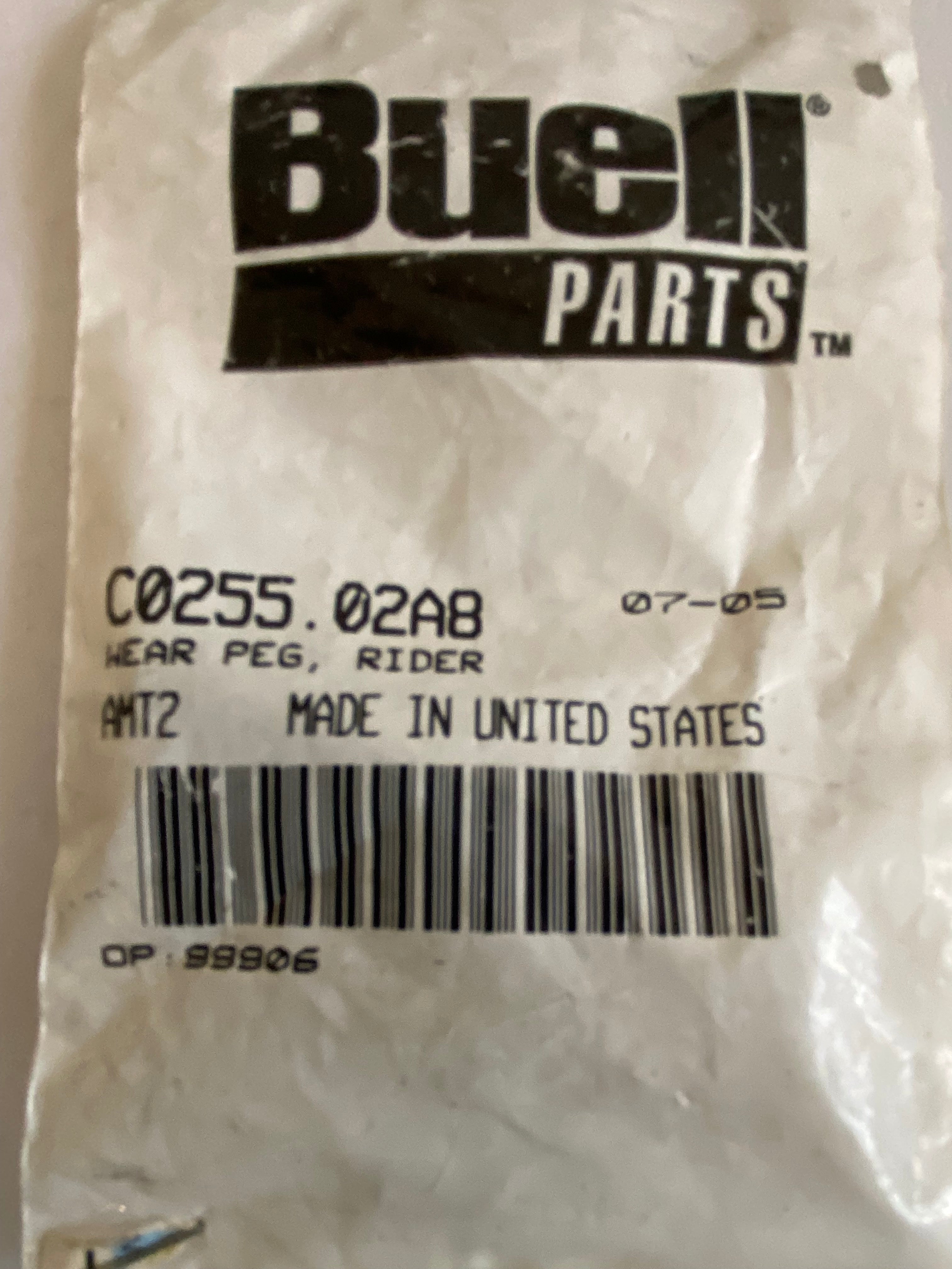Embouts de repose pied conducteur BUELL REF OEM : C0255.02A8