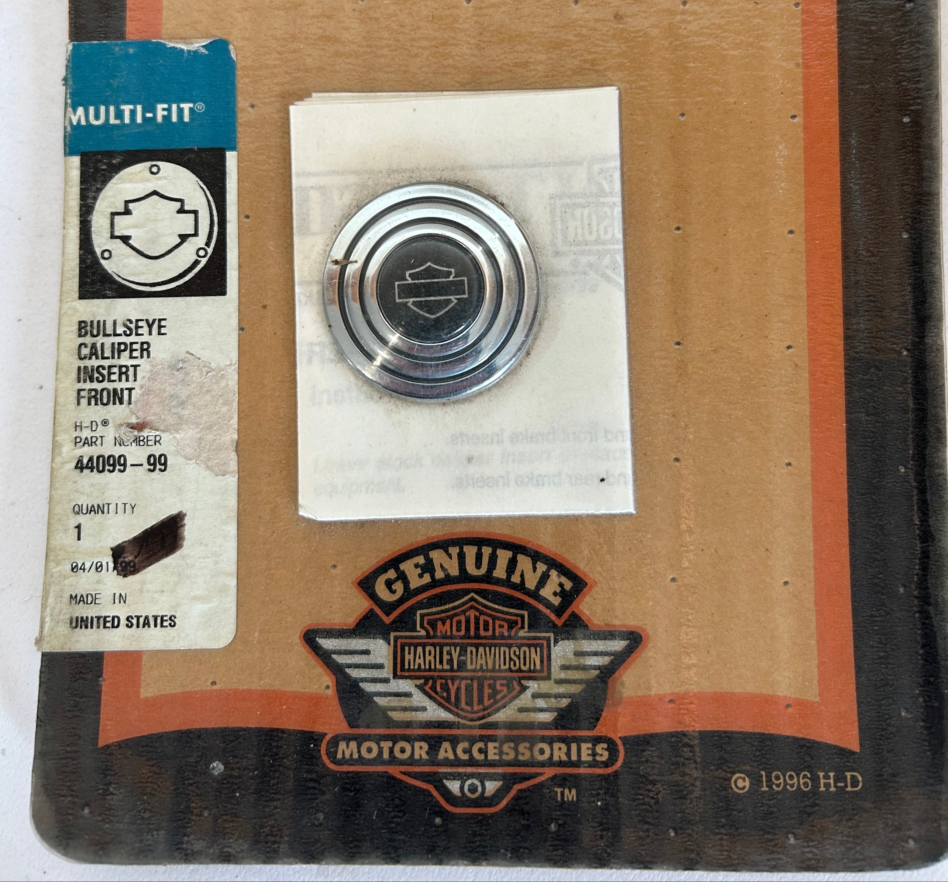 Harley Davidson Front Brake Caliper Insert OEM REF: 44099-99