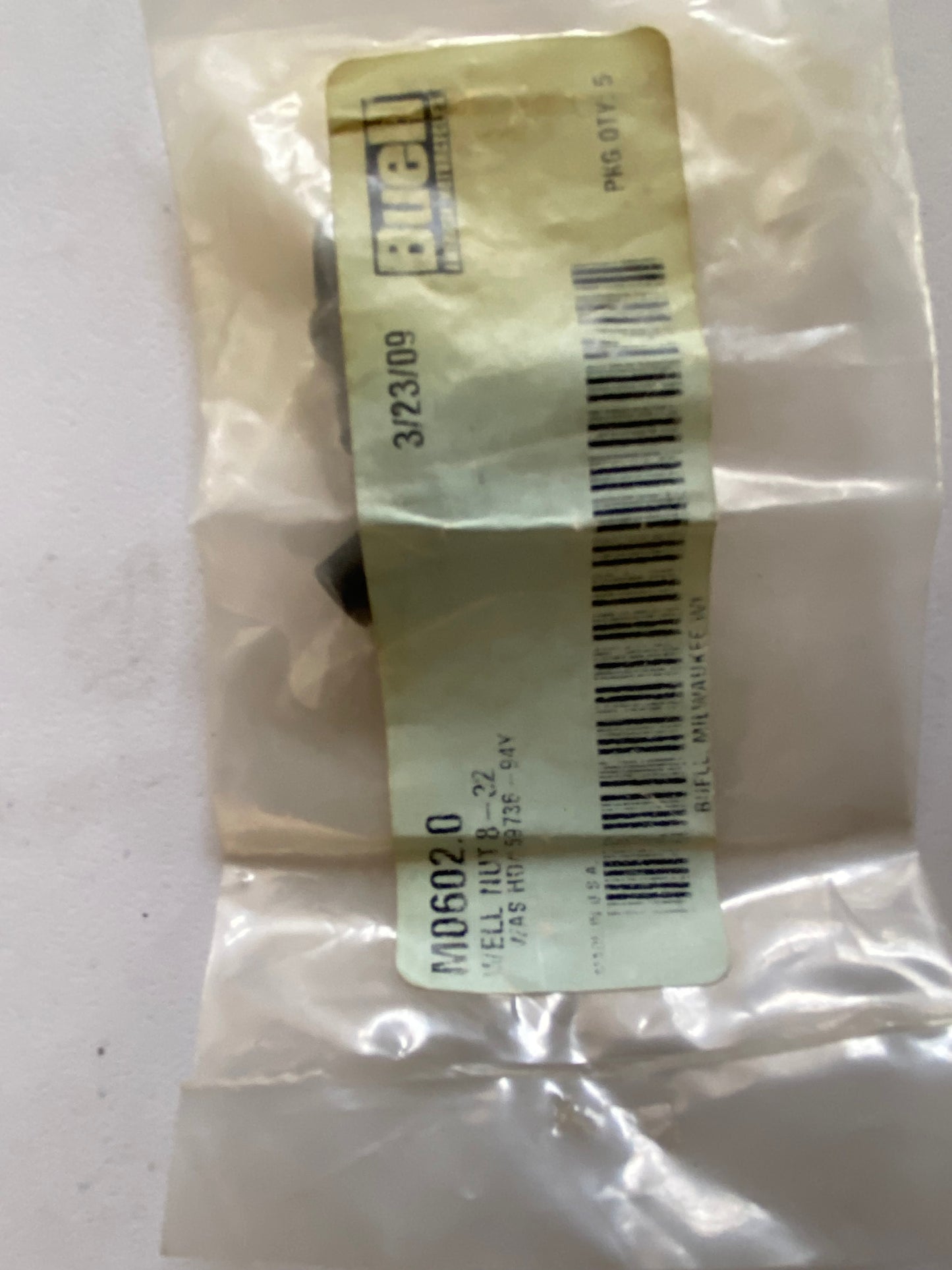 Gummieinsatz / Schraube 8-32 BUELL OEM REF: M0602.0