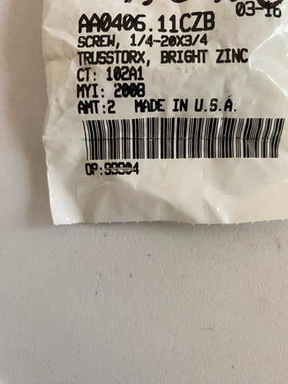 Buell front brake hose clamp screw REF OEM: AA0406.11CZB