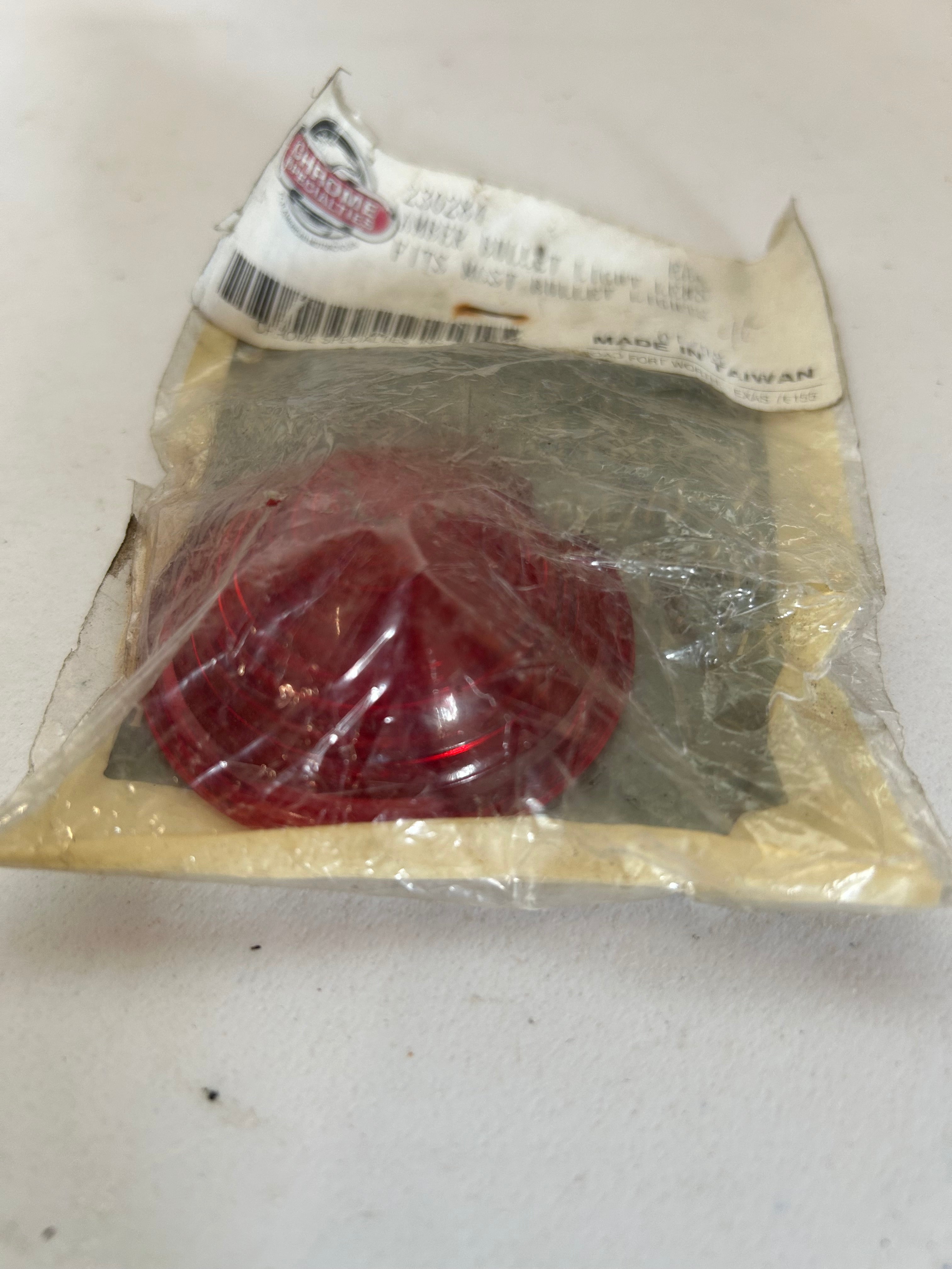 Harley Davidson 2 inch Bullet Red Turn Signal Lens REF: 230284