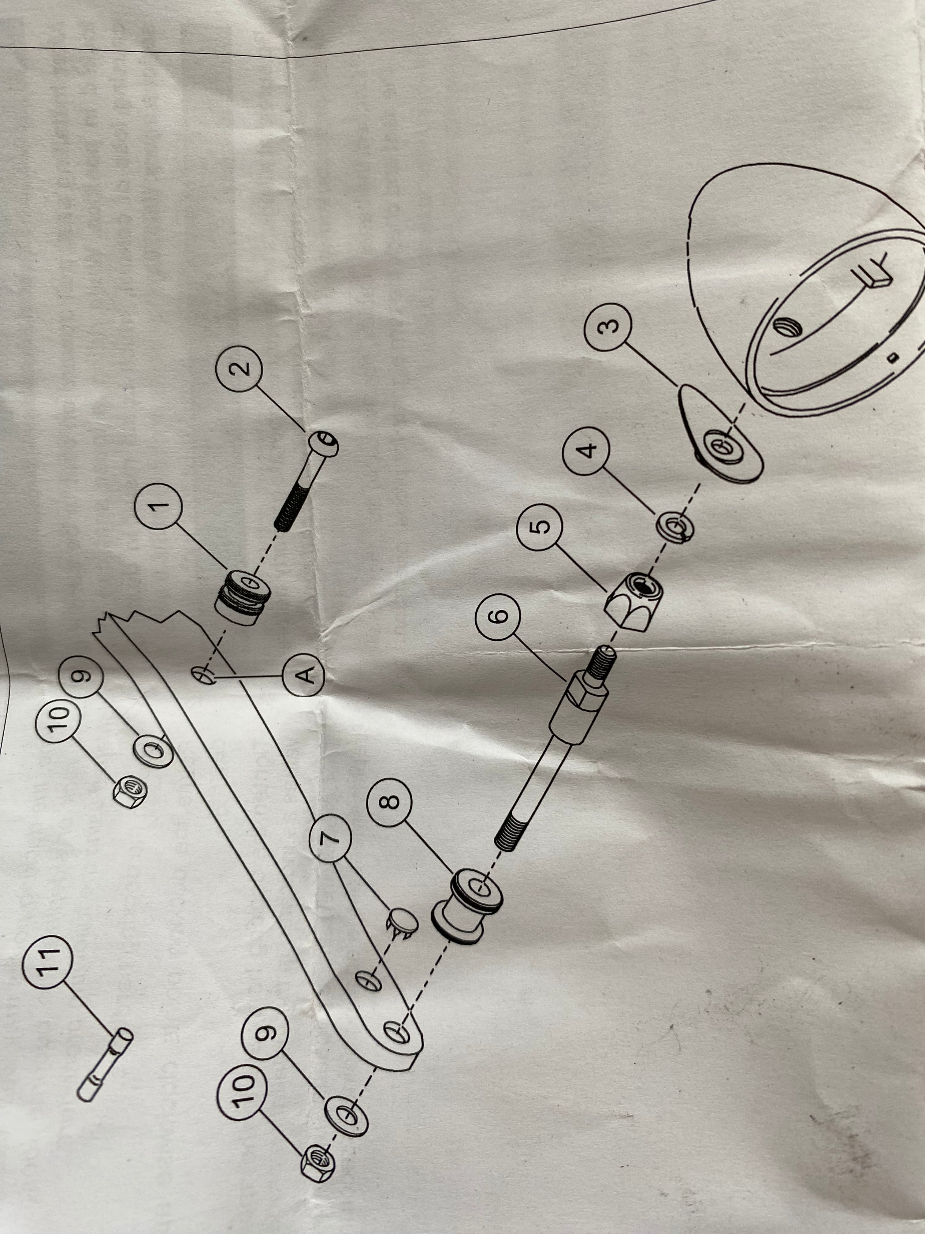 Kit de fixations avants sissy bar détachable Dyna Harley Davidson REF 53683-96 & 4154