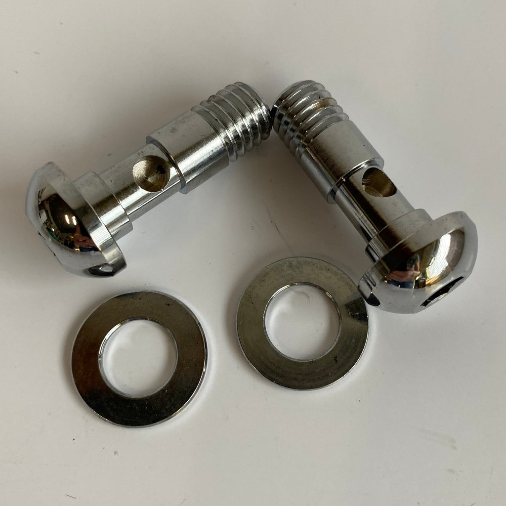 Jeu de 2 vis reniflard BTR bombées 1/2-13 x 1-1/2 pouce Arlen Ness Harley Davidson