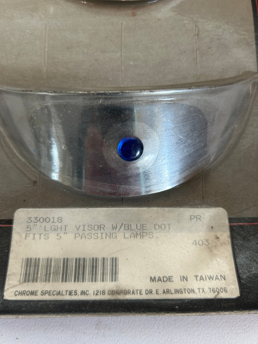 Harley Davidson passing lamp visor kit with blue dot REF 330018