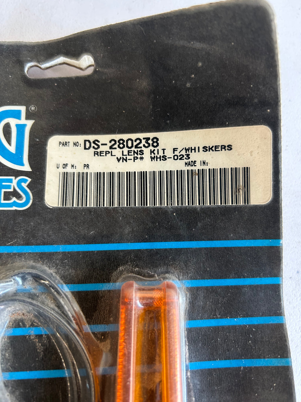 Orange whiskers indicator lens Harley Davidson REF DS-280238