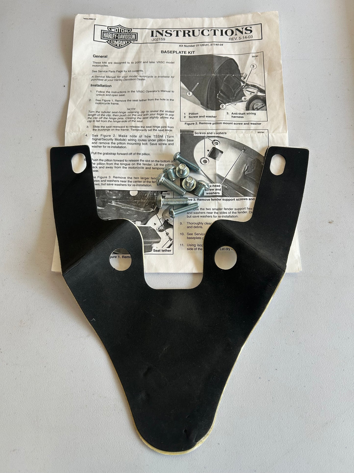 Joint support arrière passager Vrod Harley Davidson REF OEM : 51123-01