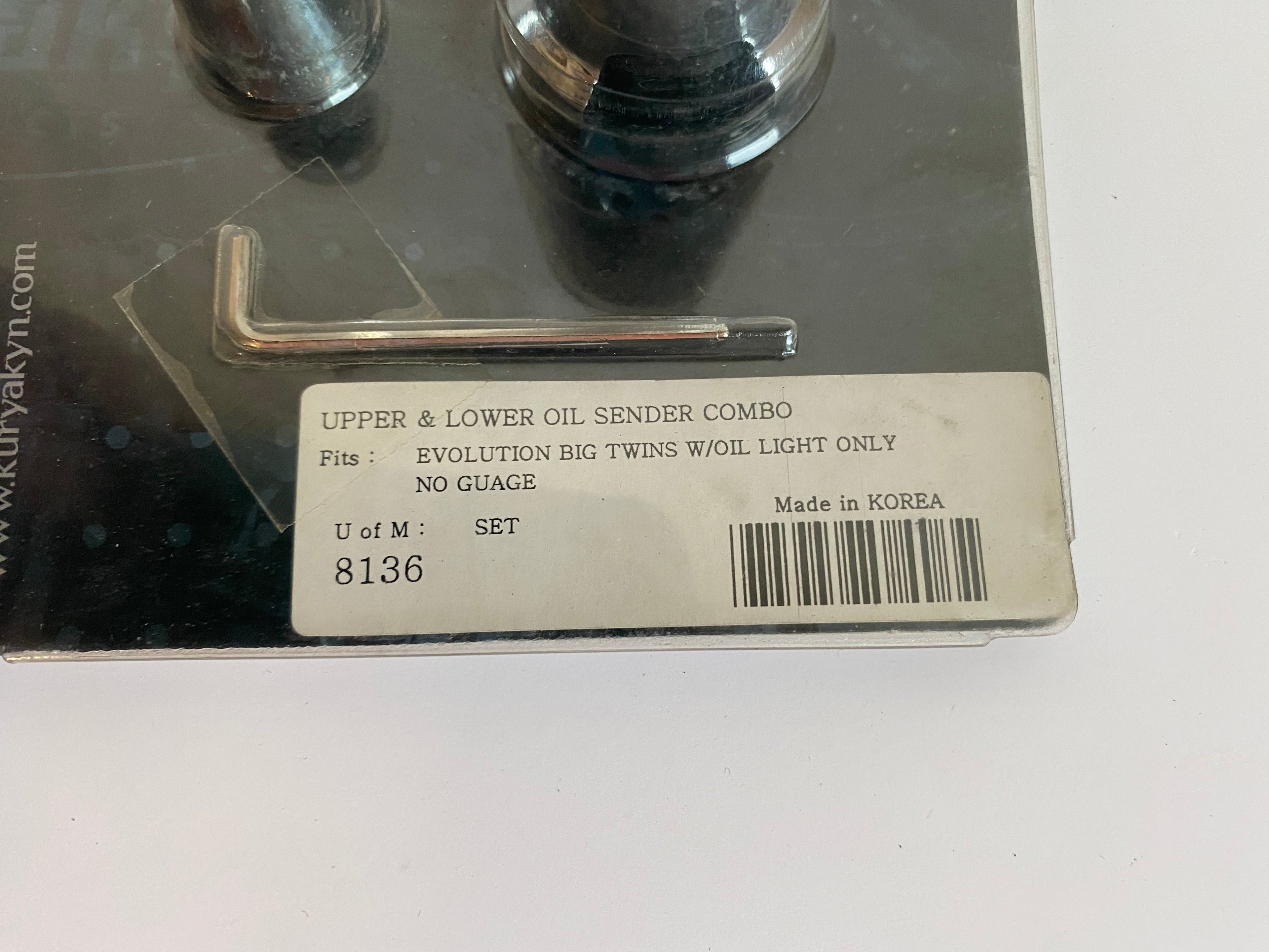 Cache chromé capteur pression huile Evo 1340 Harley Davidson REF Kuryakyn 8136