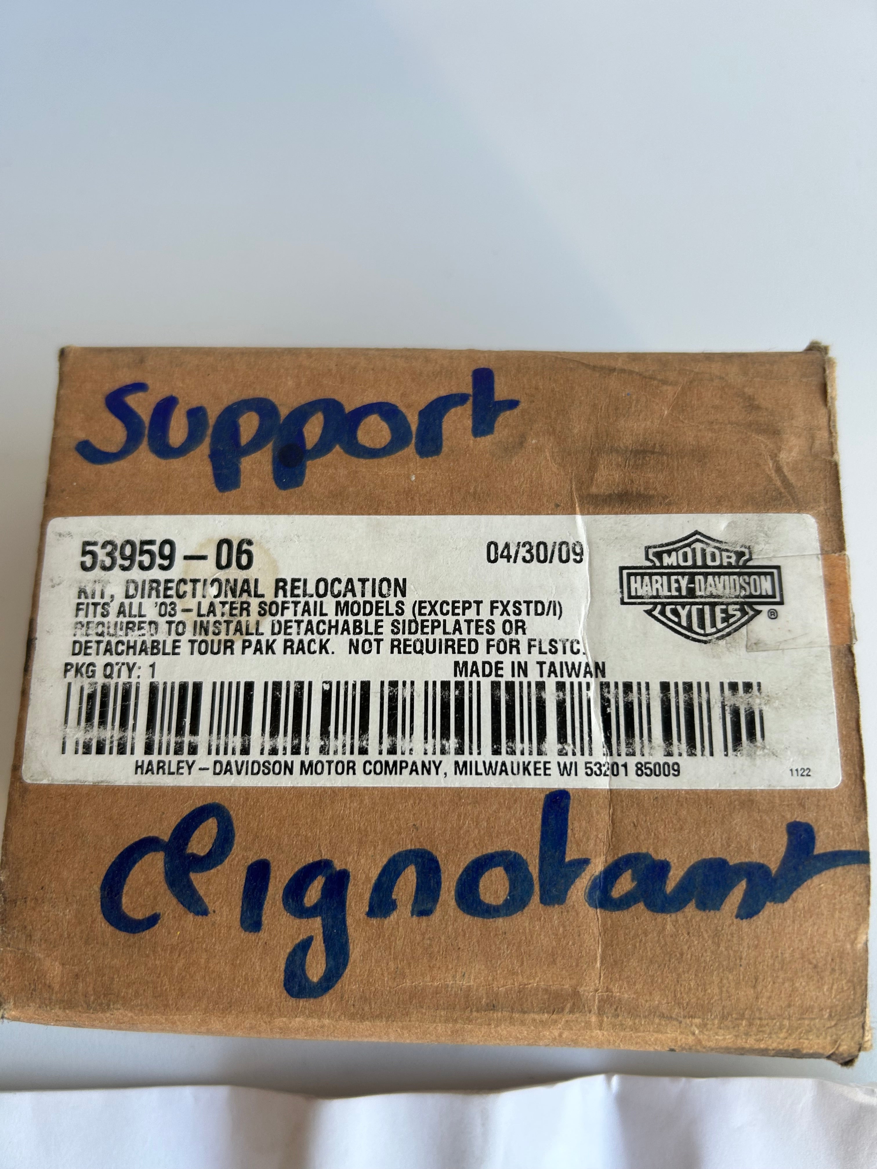 kit relocation clignotants arrière sissy bar Harley Davidson REF 53959-06