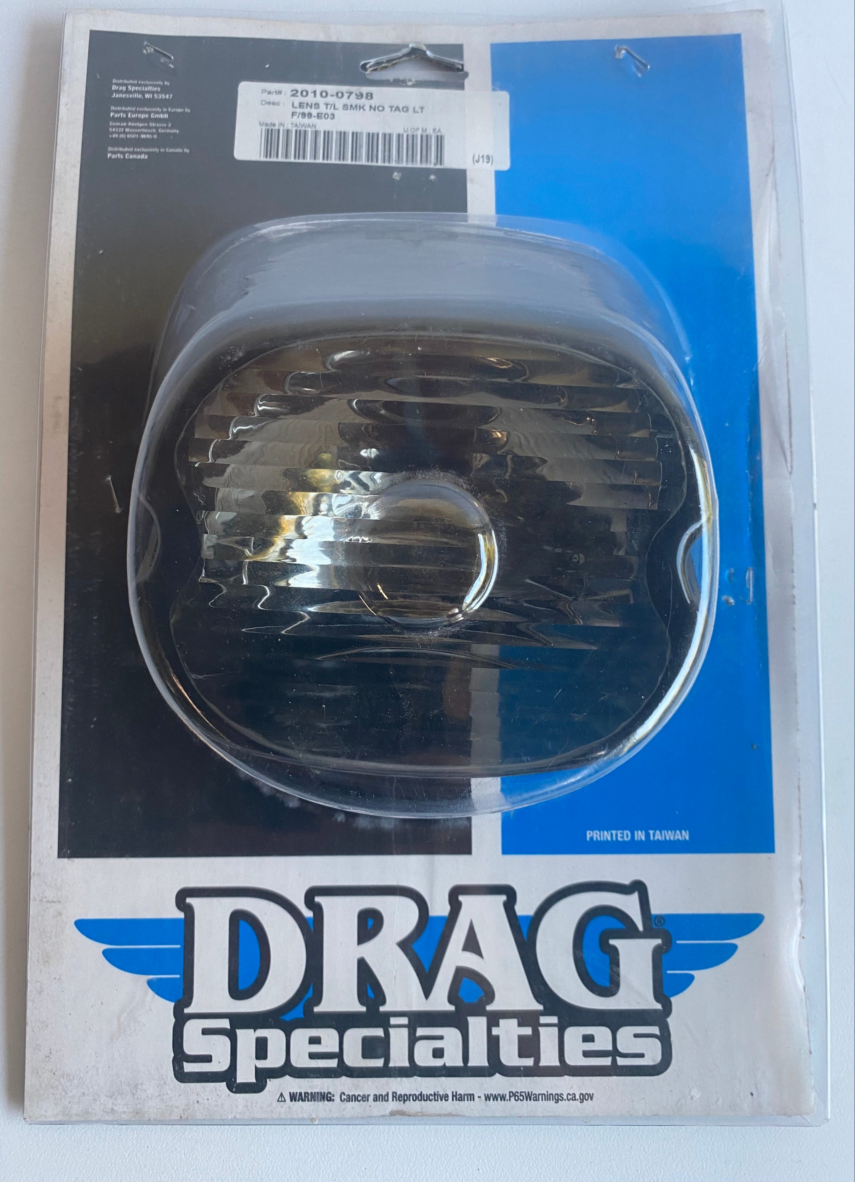 Cabochon fumé feu arrière Harley Davidson REF Drag 2010-0798