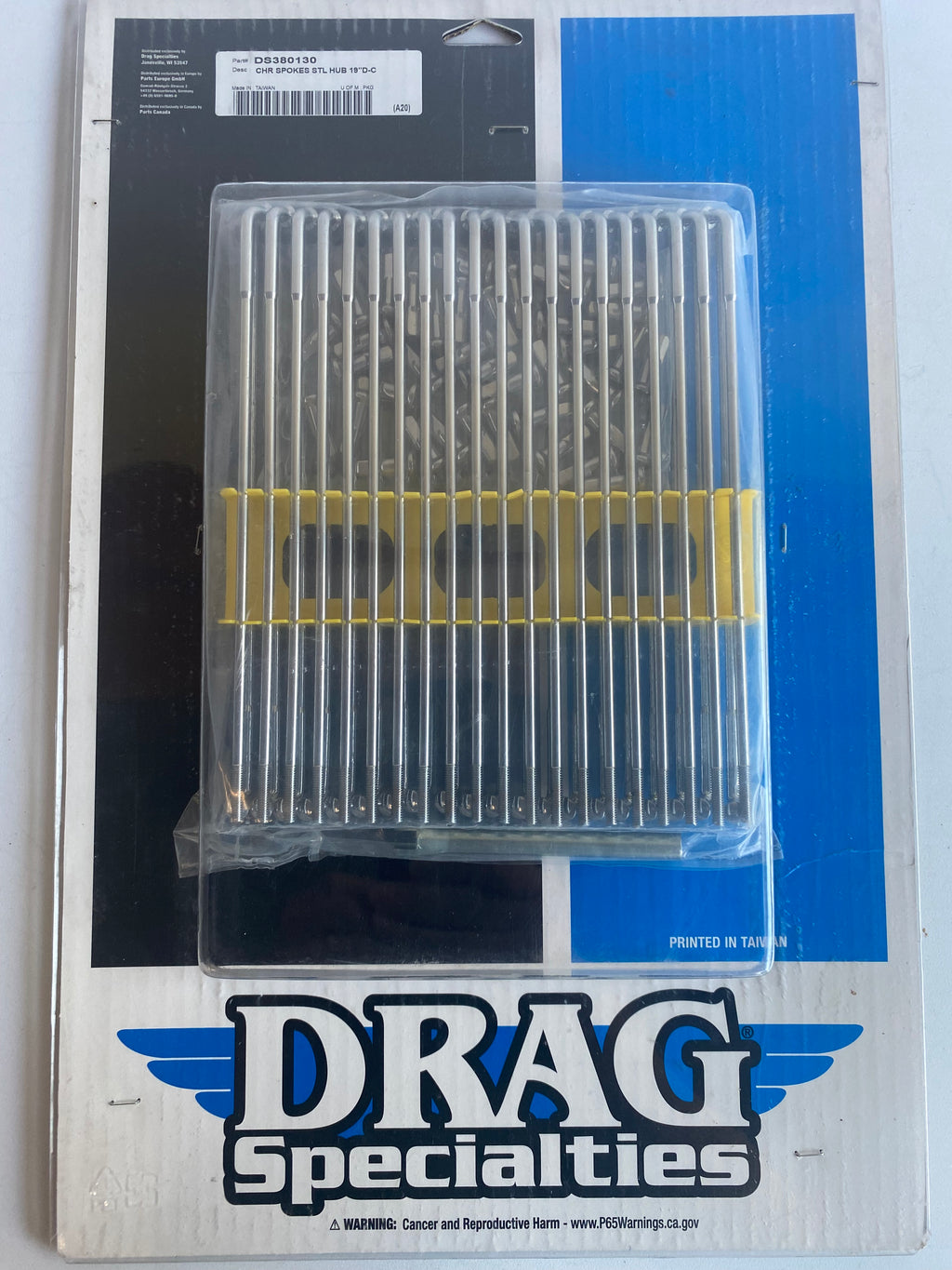 Satz mit 40 19 Zoll Chrom-Vorderradspeichen für Harley Davidson REF Drag DS380130