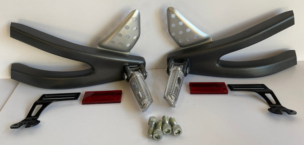 Kit de supports cales pieds passager Buell XB REF N0055.2ADYBP & N0054.2ADYBP