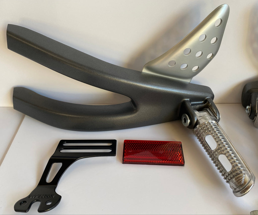 Kit de supports cales pieds passager Buell XB REF N0055.2ADYBP & N0054.2ADYBP