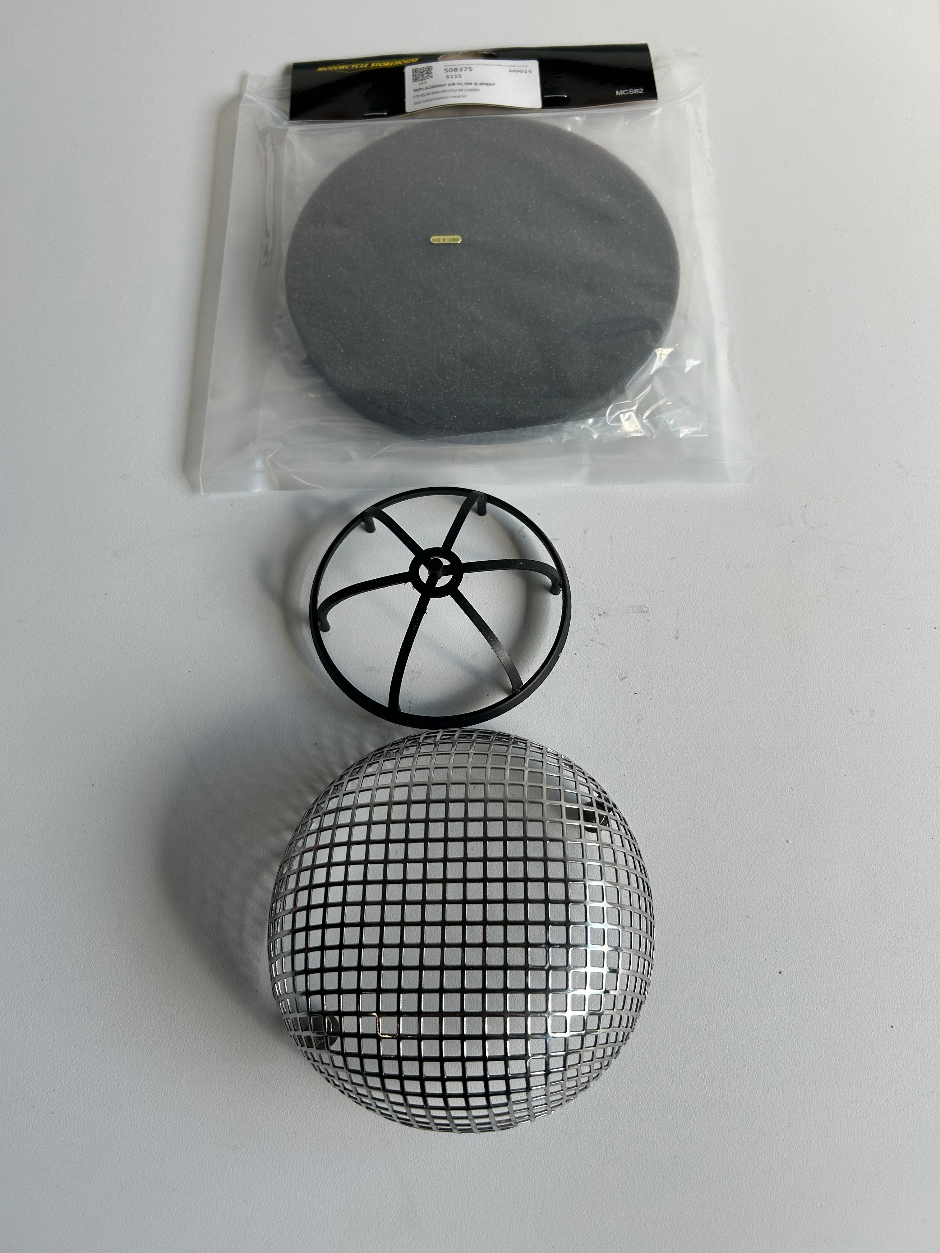 Harley Davidson chrome style Breather air filter grille