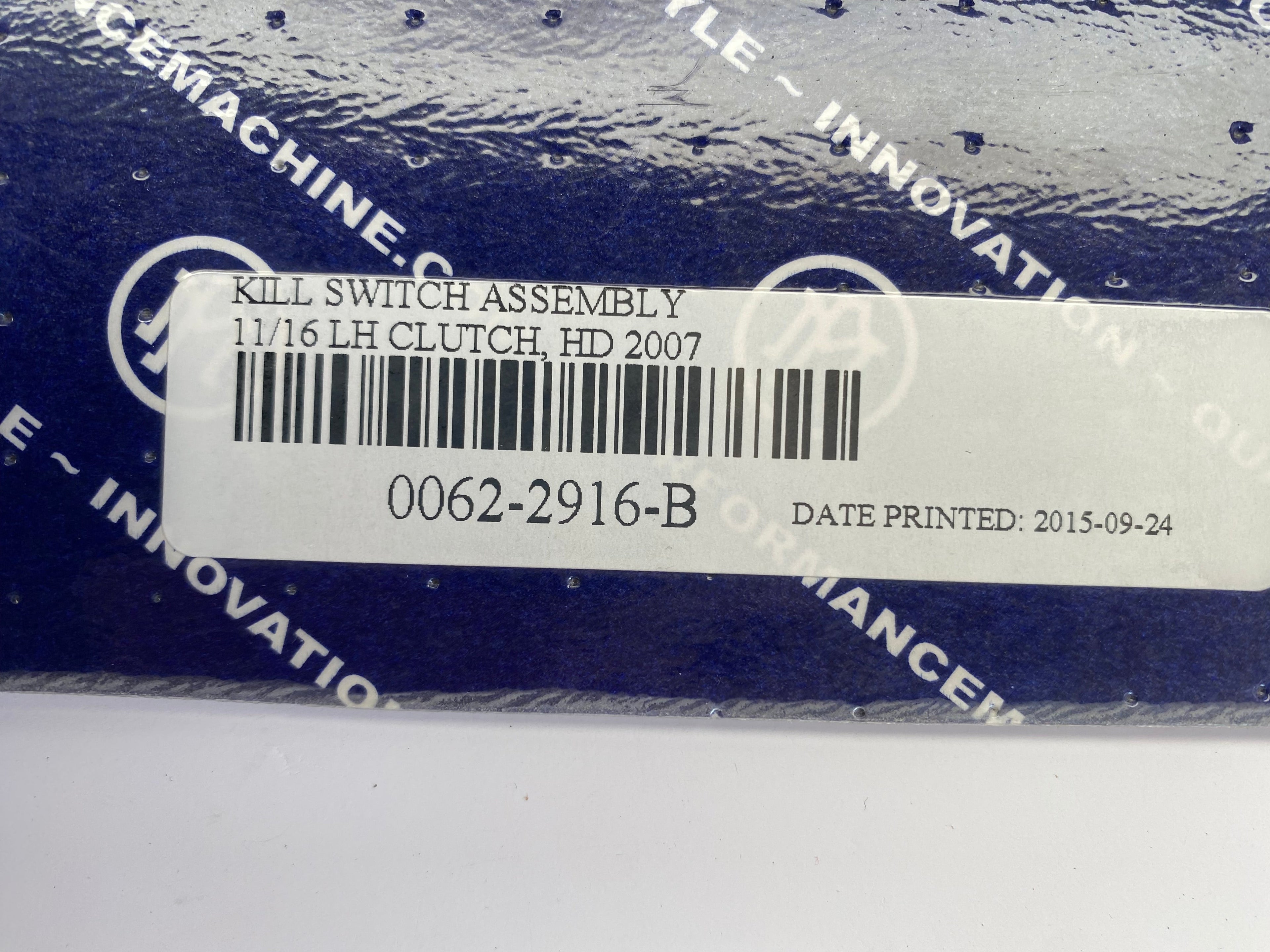 Bouton arrêt moteur Performance Machine Harley Davidson REF PM 0062-2916-B