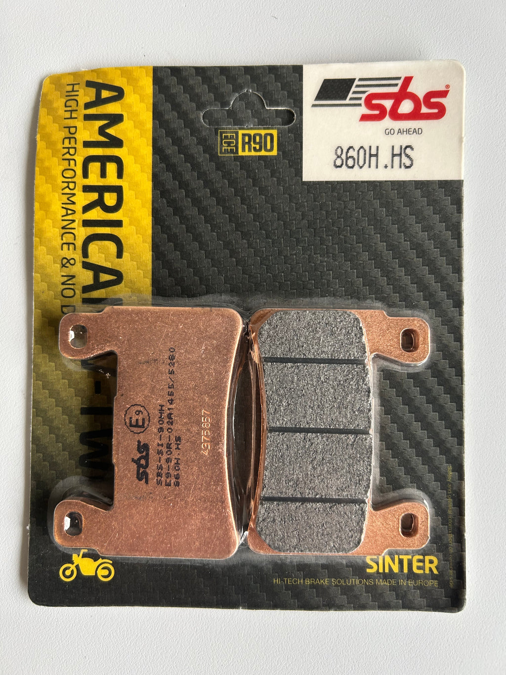 SBS Sinter Harley Davidson front brake pad set REF MCS 563063