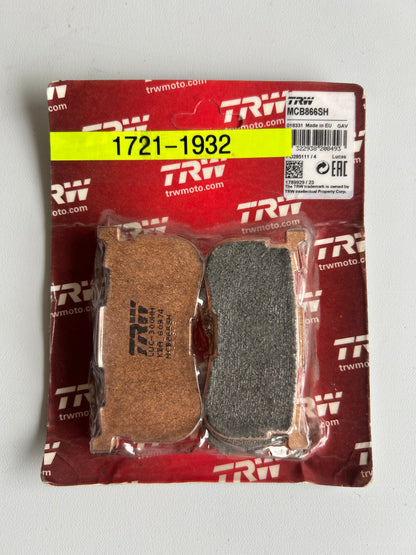 jeu de plaquettes de frein arrière TRW TRI GLIDE Harley Davidson REF MCB866SH