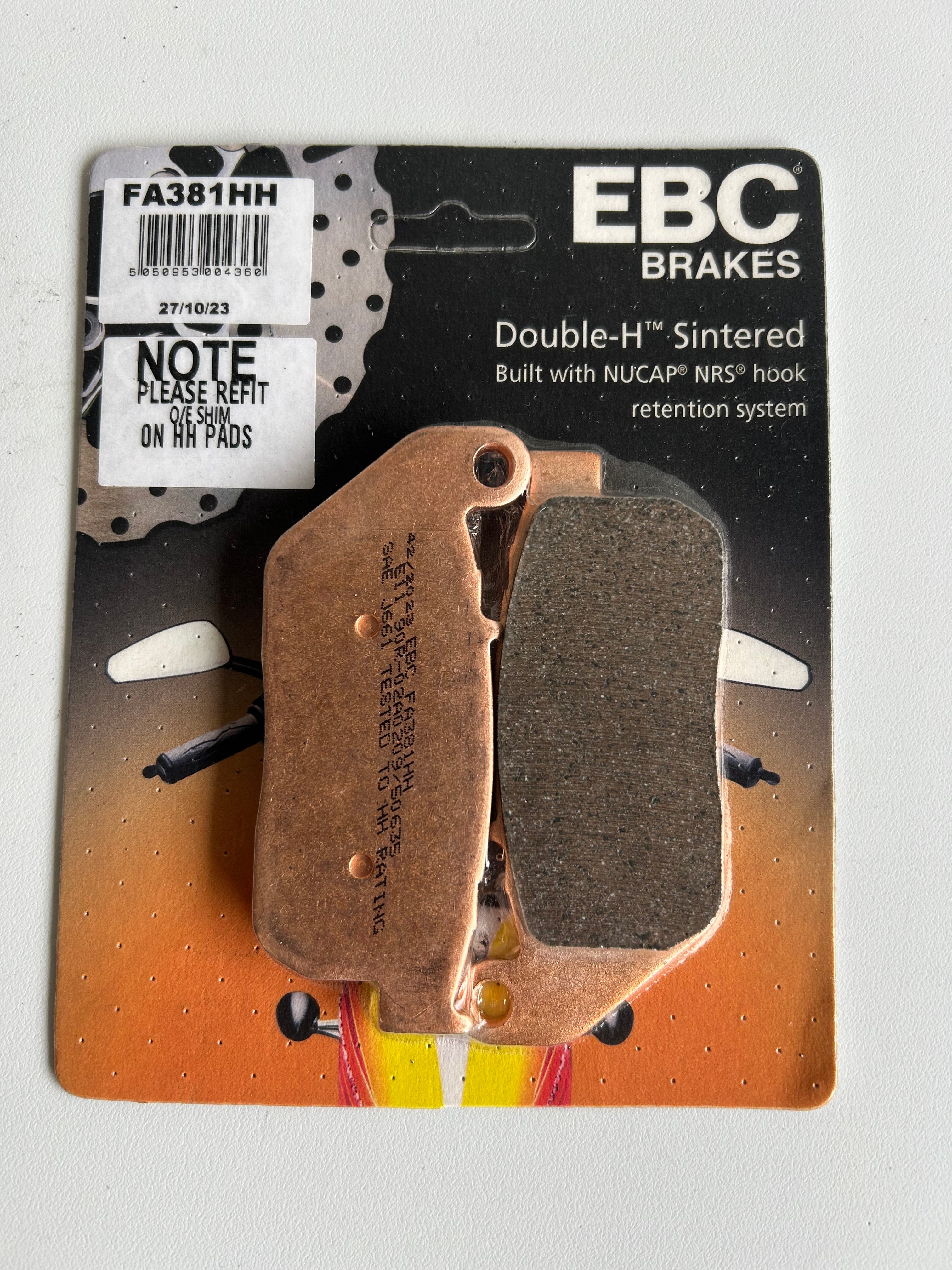 EBC Double-H Harley Davidson front brake pad set REF MCS 915474