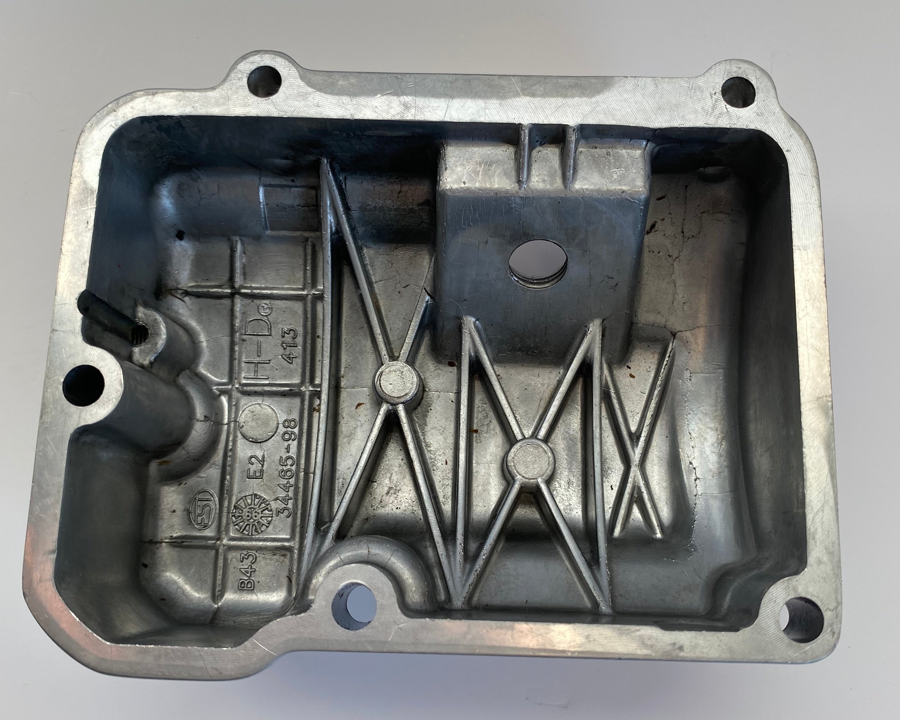 Carter supérieur boite 5 vitesses alu poli Softail Harley Davidson REF OEM 34464-98