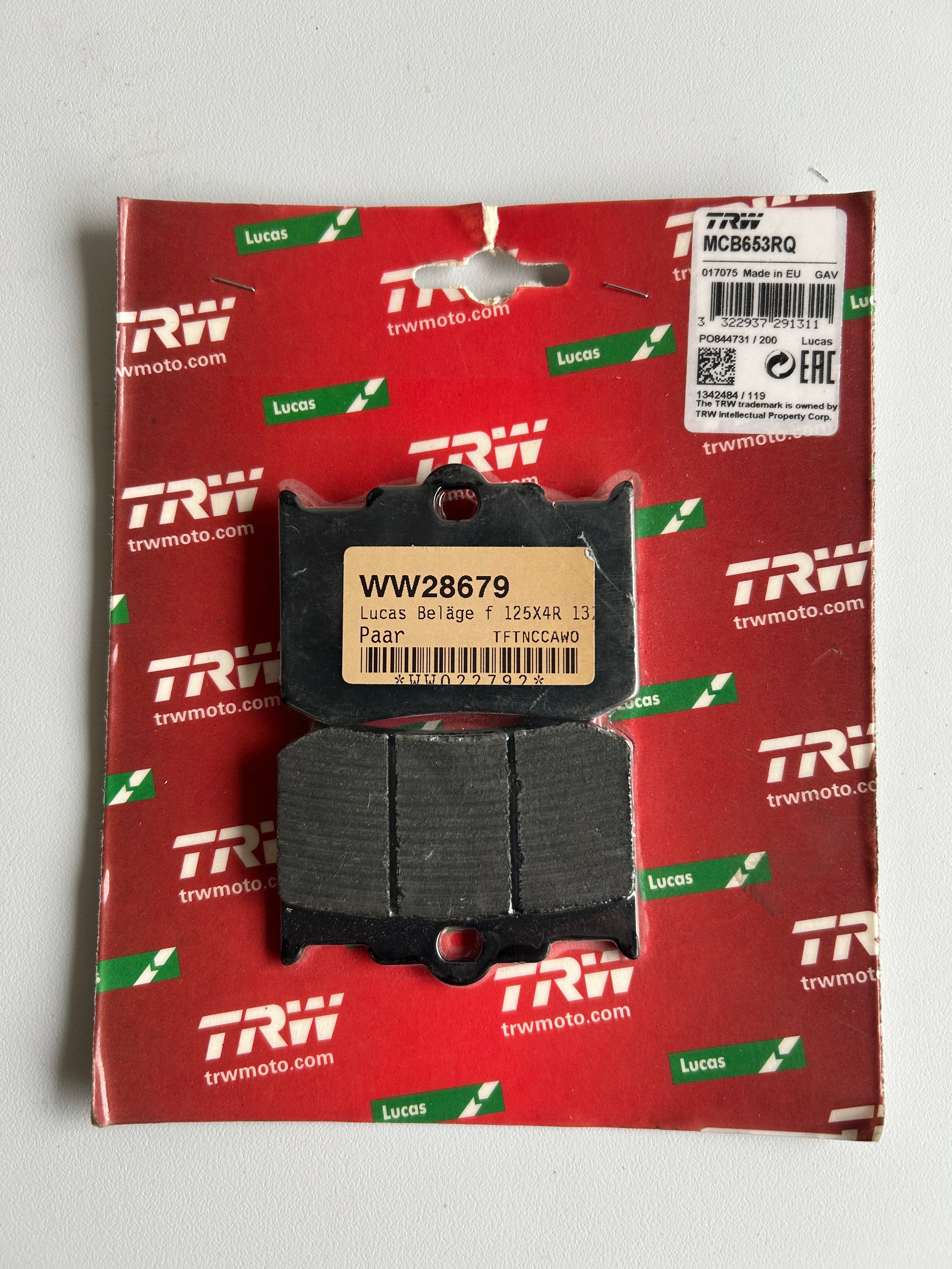 Harley Davidson Performance Machine front brake pad set REF MCB653RQ