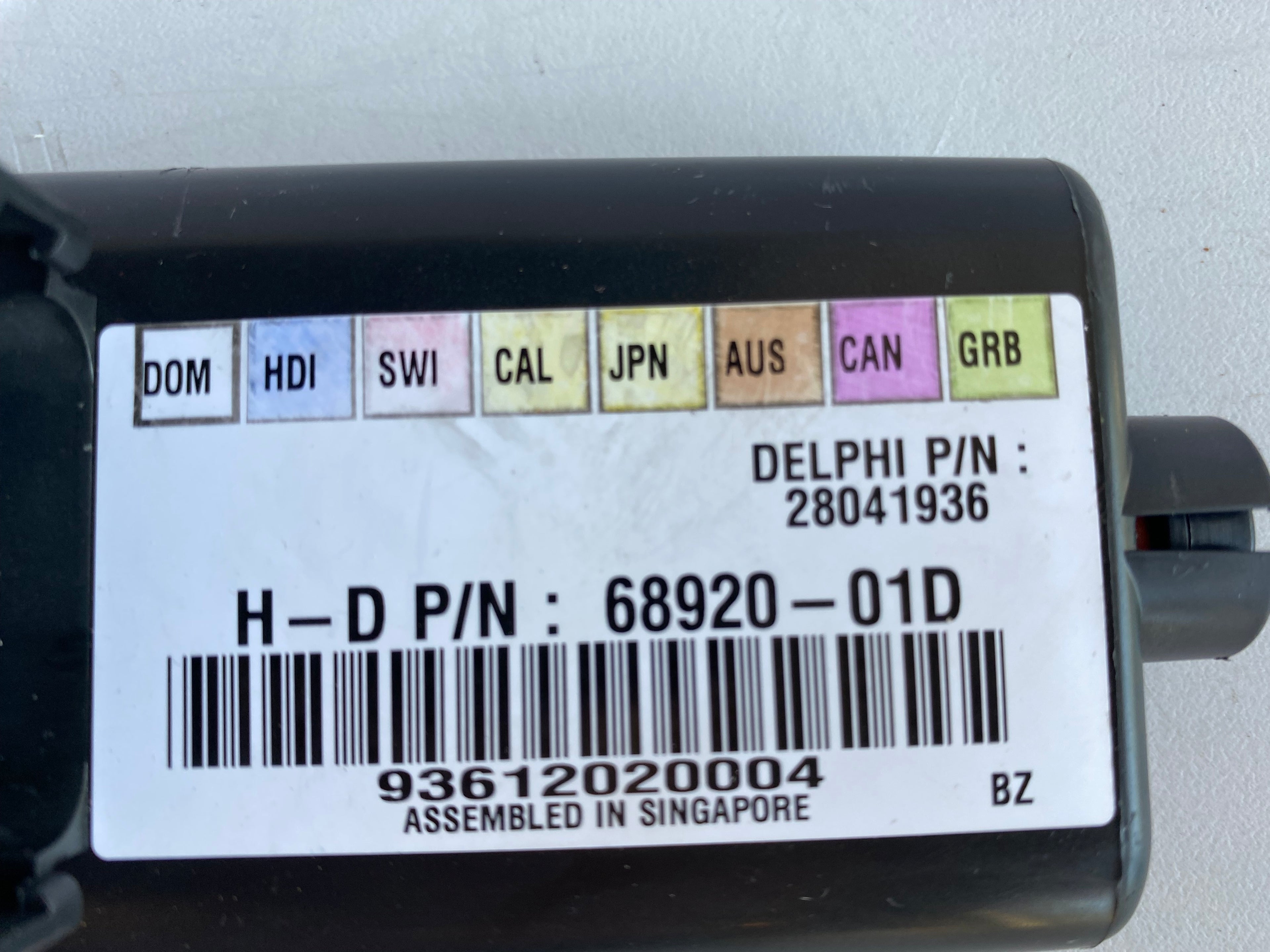 TSM centrale clignotante USA sans alarme Harley Davidson REF OEM 68920-01D