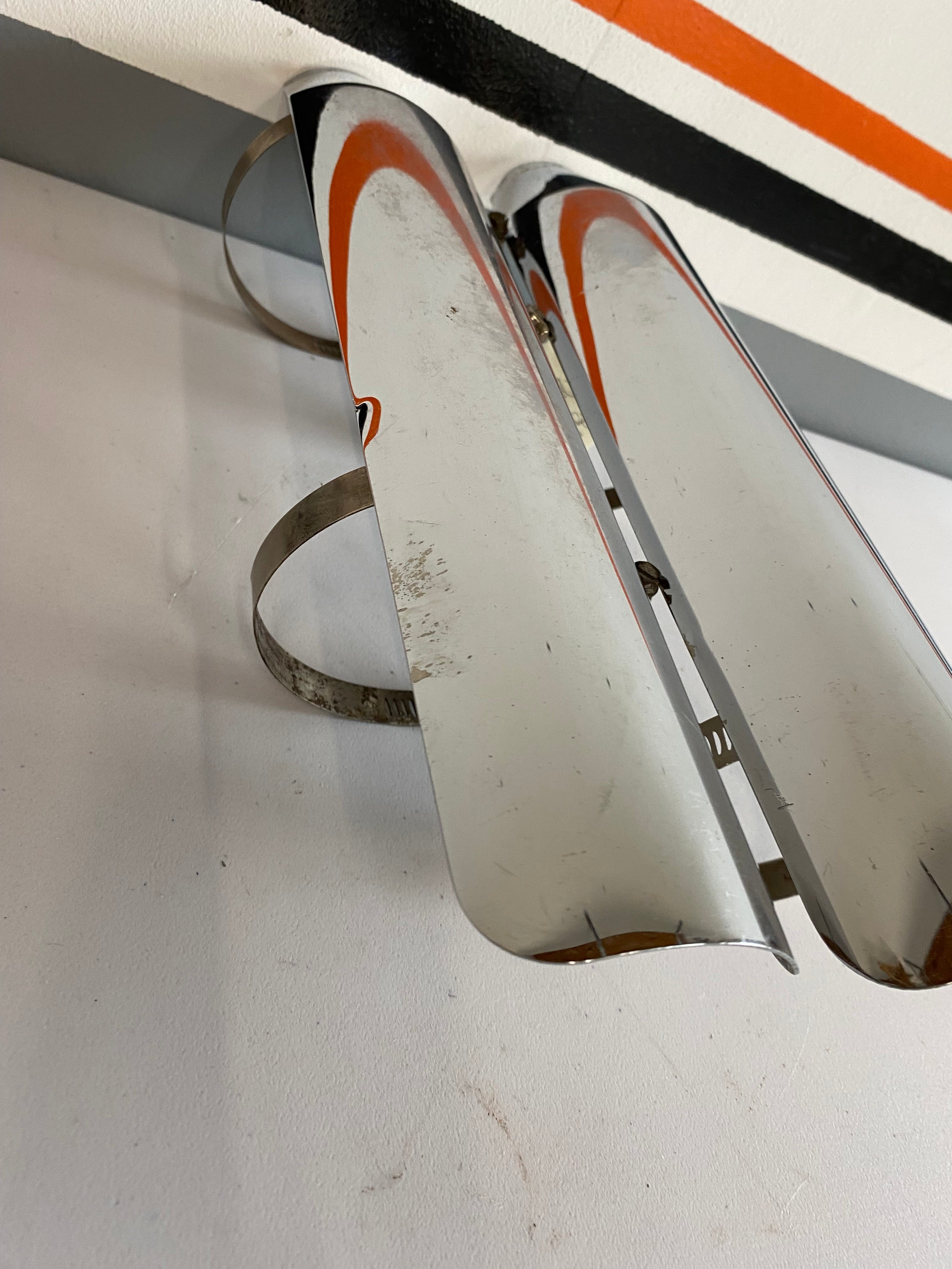 Jeu de 2 pares chaleurs chromés silencieux SOFTAIL Harley Davidson REF OEM : 65463-00