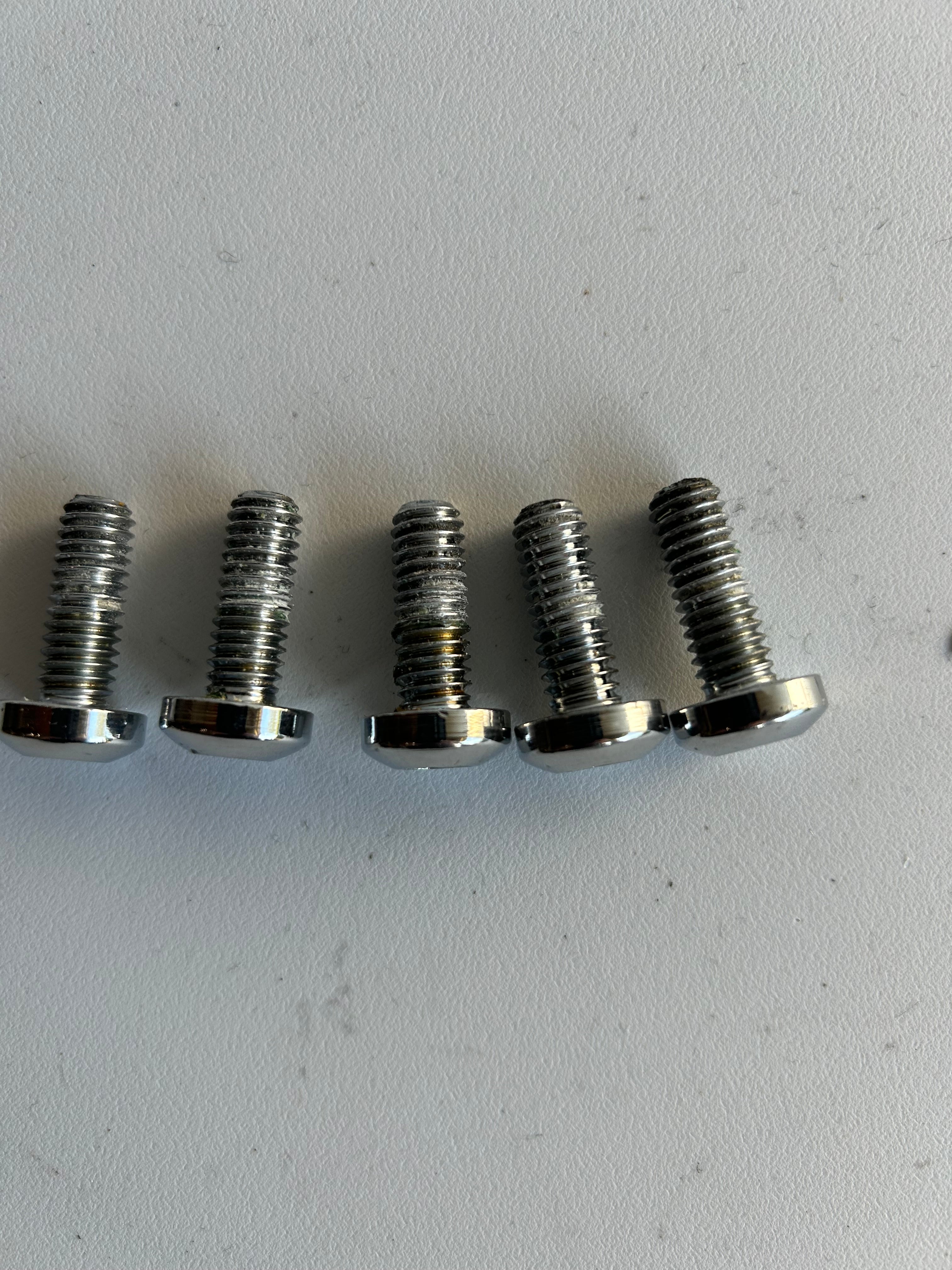 Kit of 5 chrome screws for Harley Davidson front brake disc REF 3655A