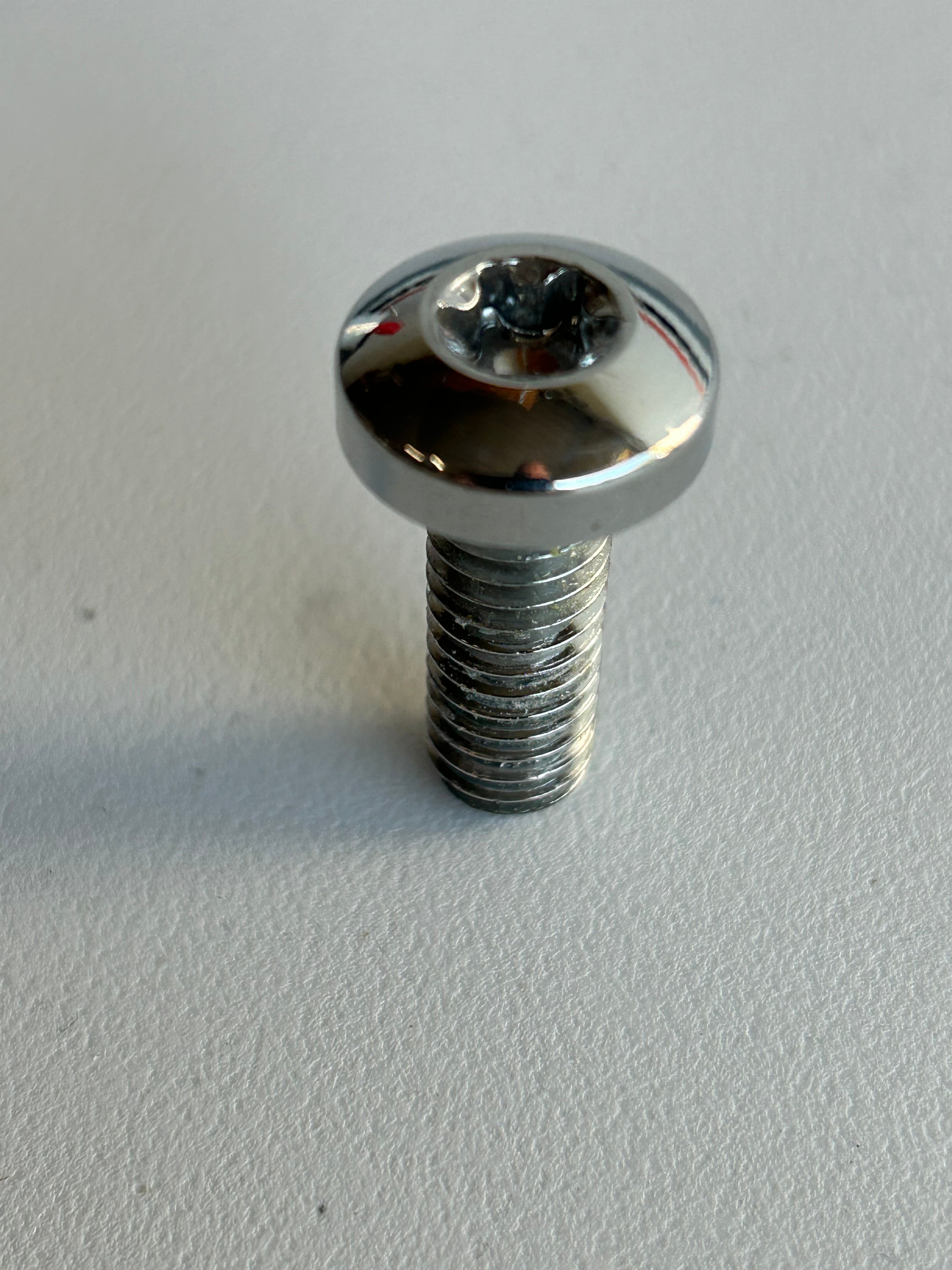 Kit of 5 chrome screws for Harley Davidson front brake disc REF 3655A