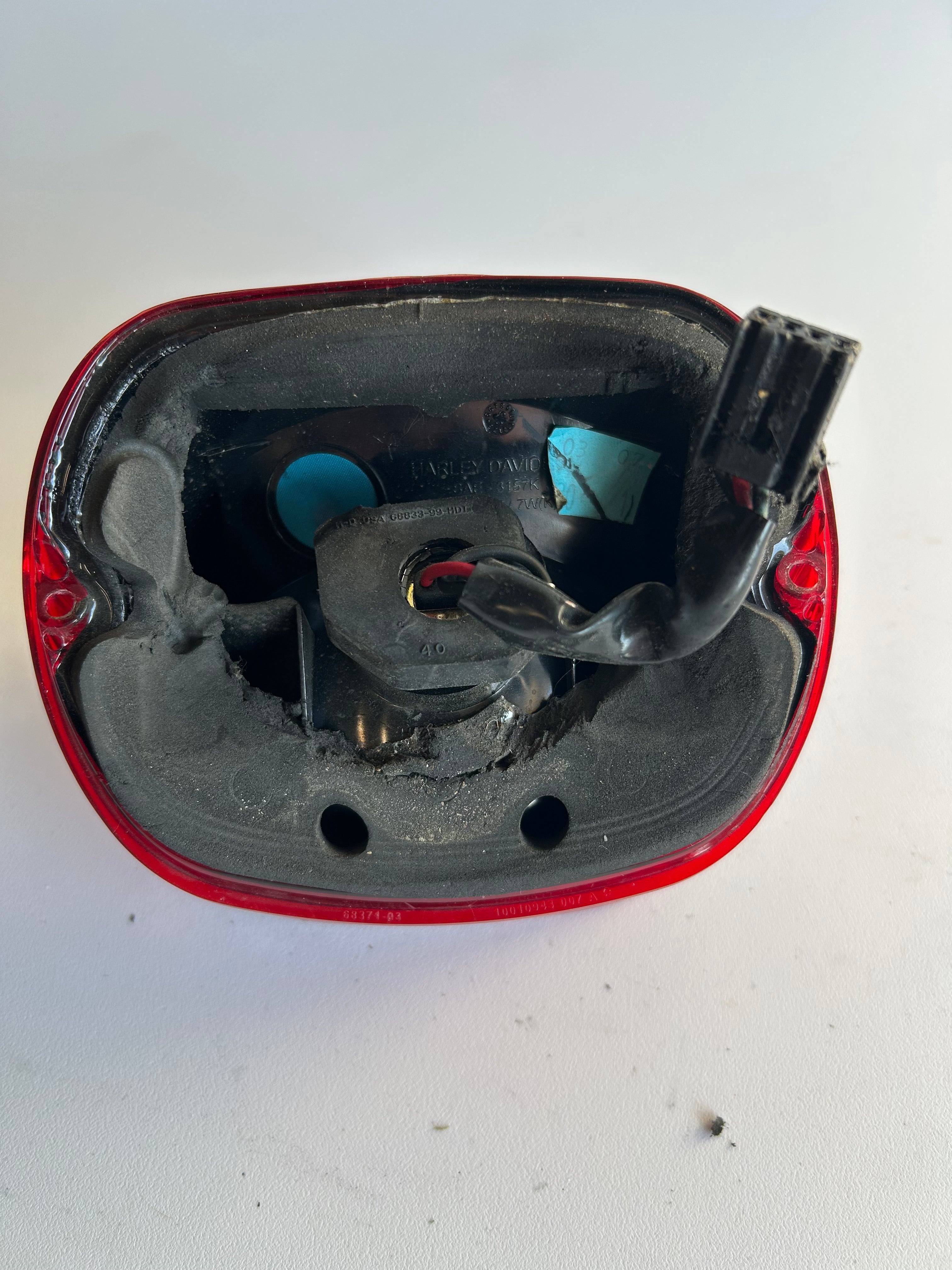 Harley Davidson Red Tail Light Lens REF 68243-03