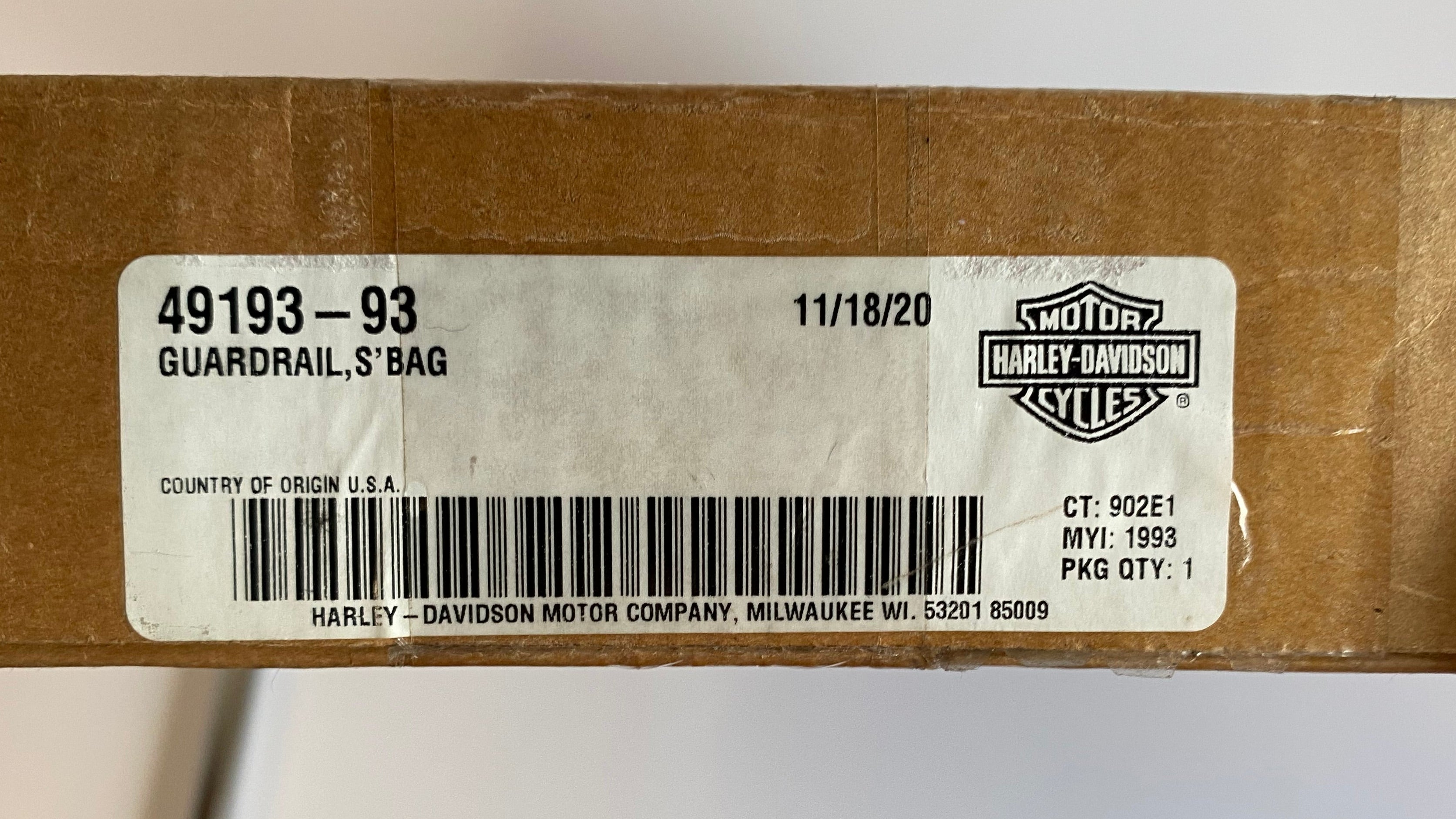 Barre protection sacoche Touring Harley Davidson REF 49193-93