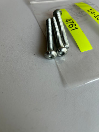 Satz mit 3 Luftfilterschrauben 1/4-20 x 2 Harley Davidson REF OEM 4761
