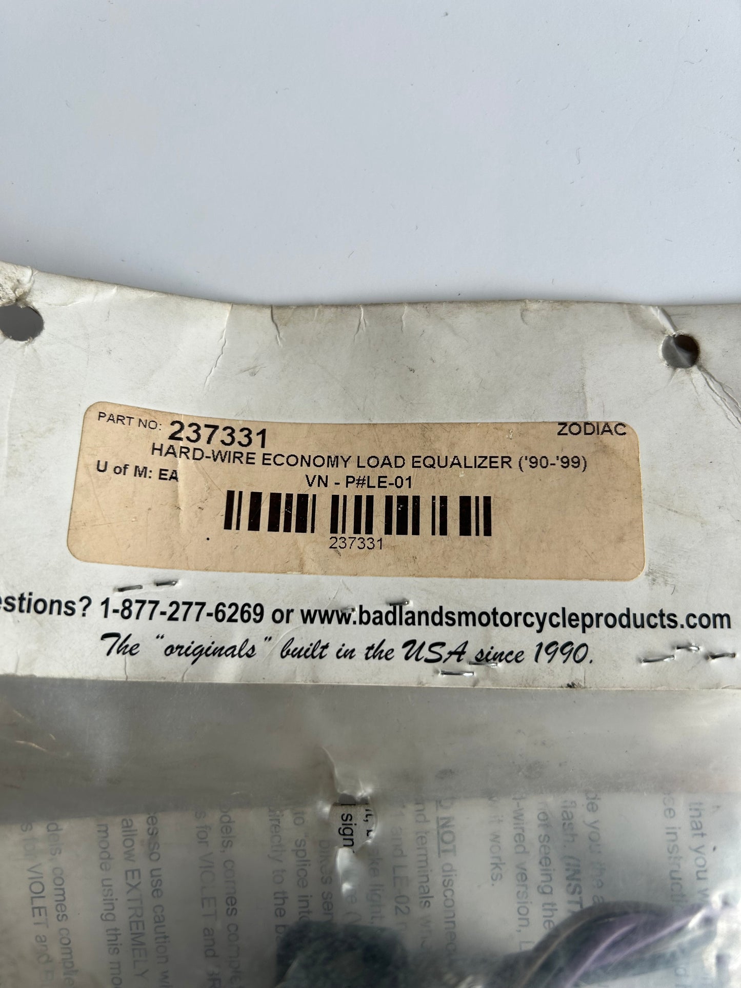 Centrale clignotante Equalizer Badlands Harley Davidson REF Zodiac 237331