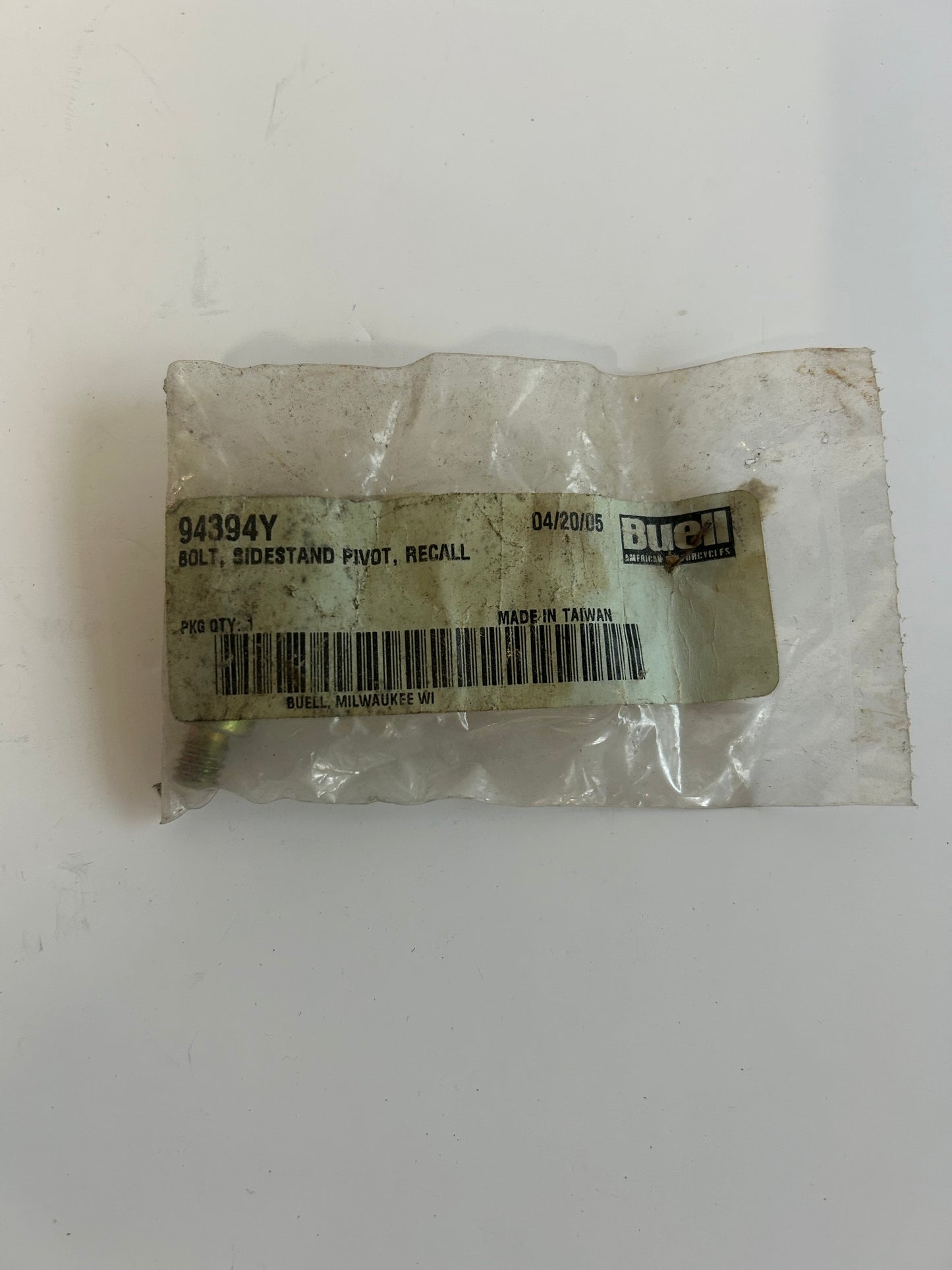 Axe de béquille rappel Buell code 0830  REF OEM 94394Y