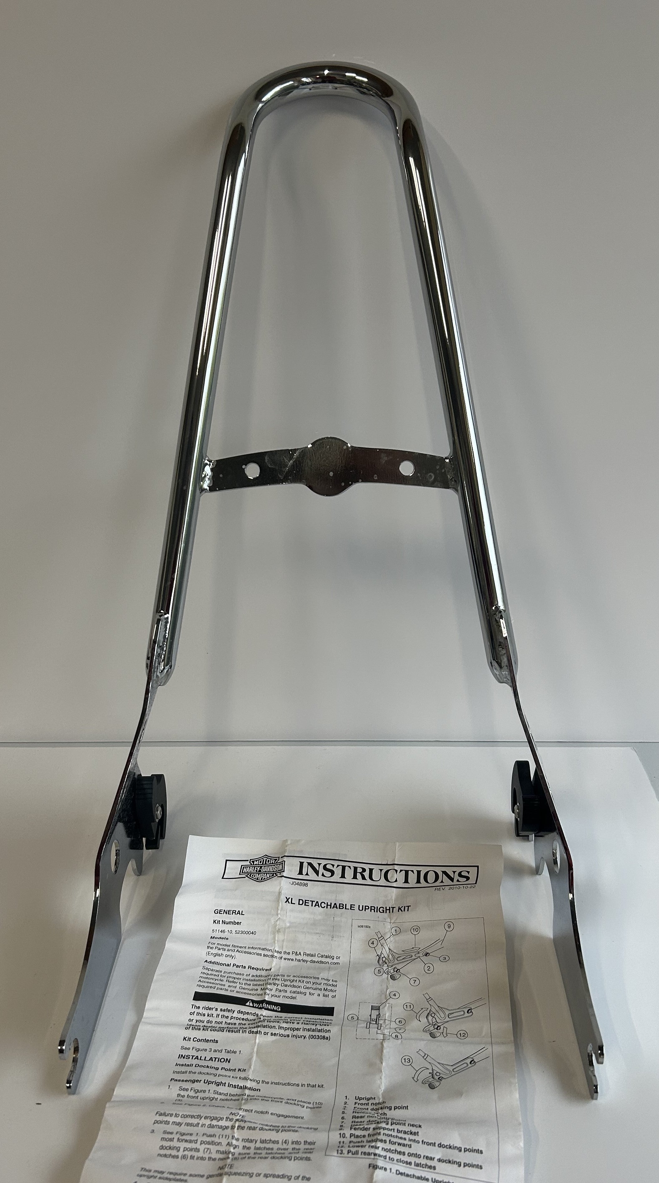 Sissy Bar Détachable Sportster Harley Davidson REF OEM 52300040