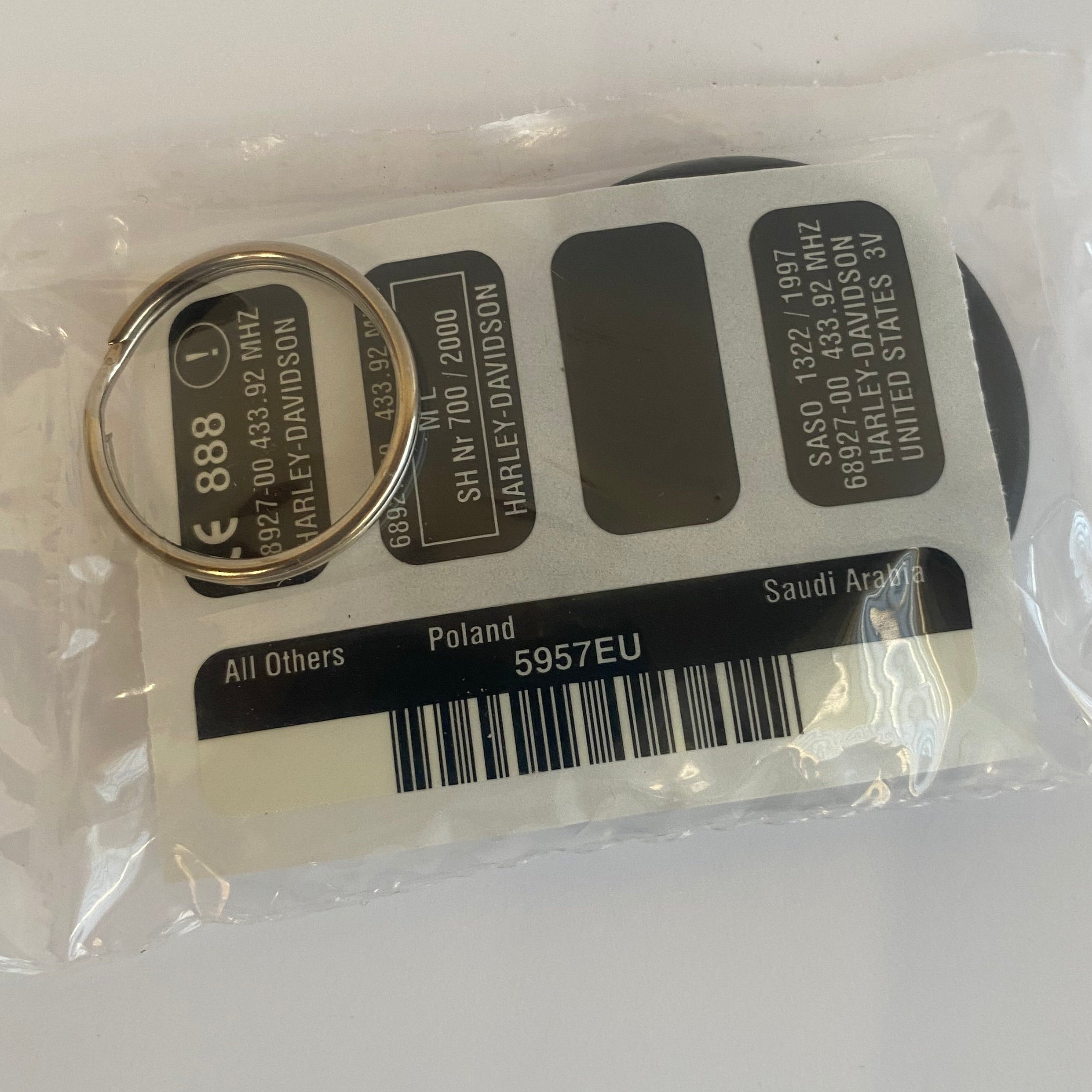 Télécommande FOB alarme bouton centrale Harley Davidson REF OEM 68927-00