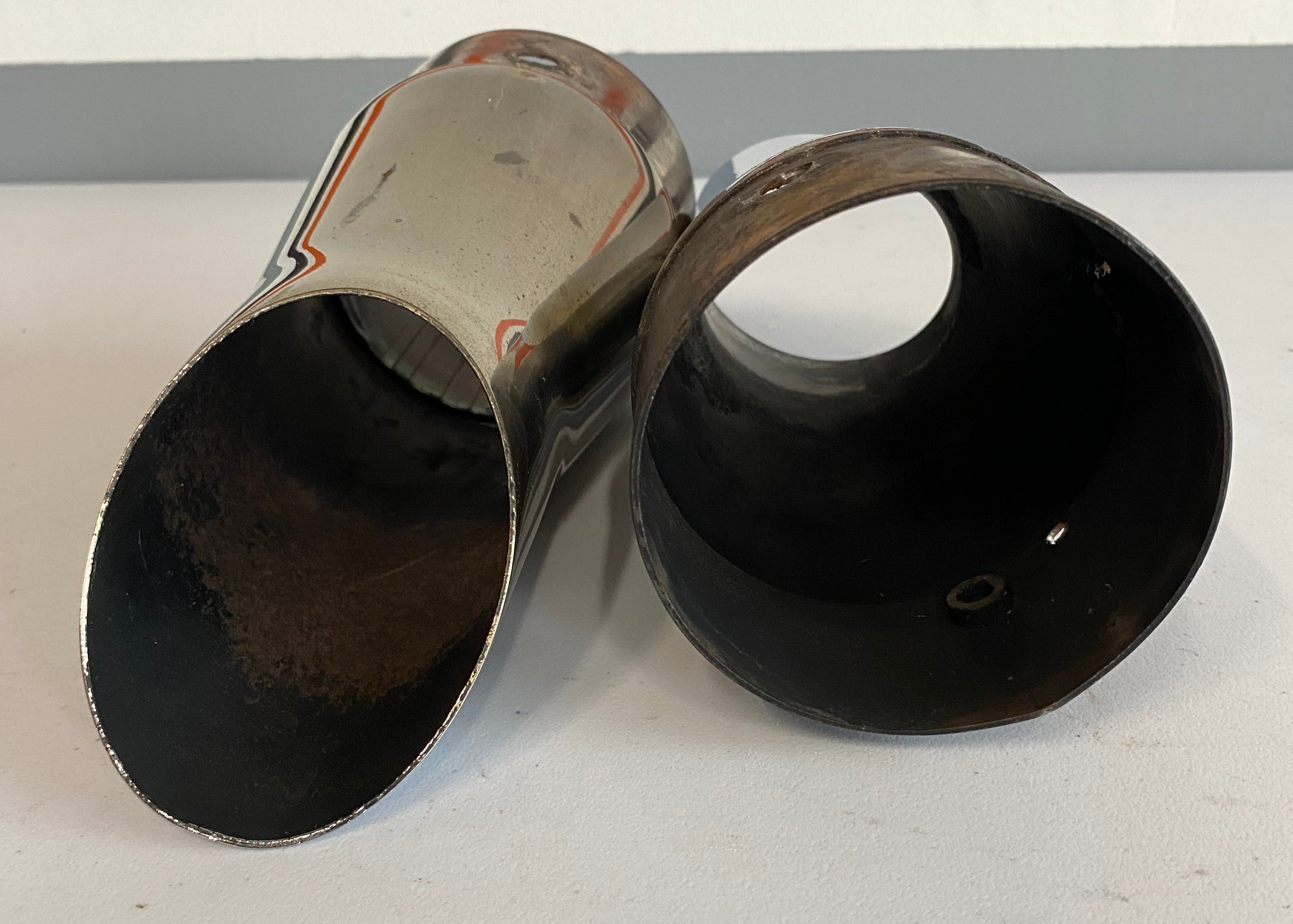 Embouts chromés de silencieux échappement 3,5 pouces Harley Davidson