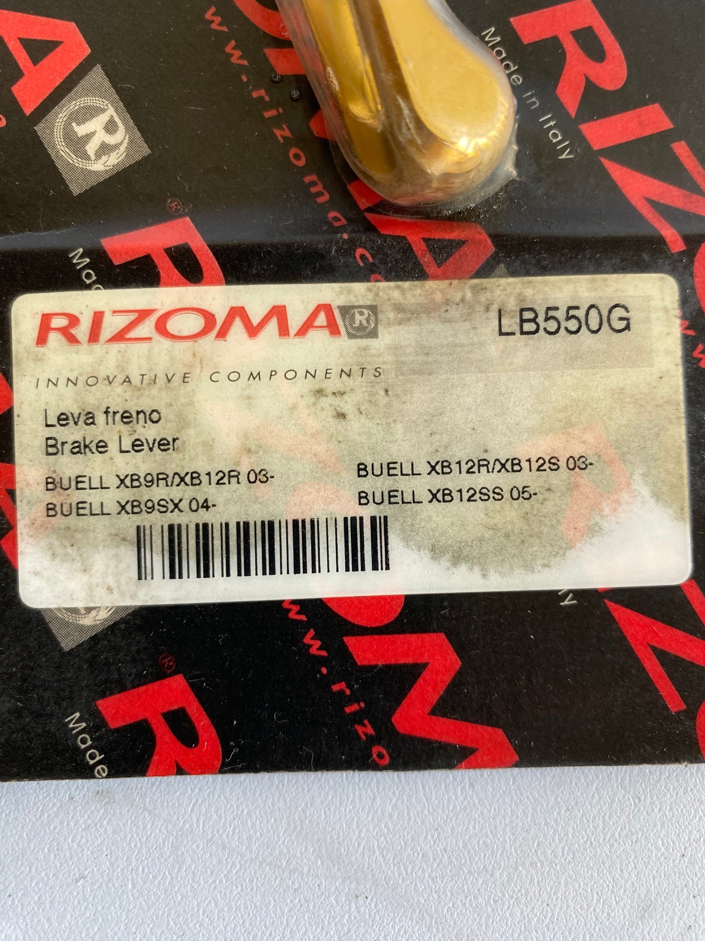Levier de frein avant Rizoma Buell XB REF LB550G