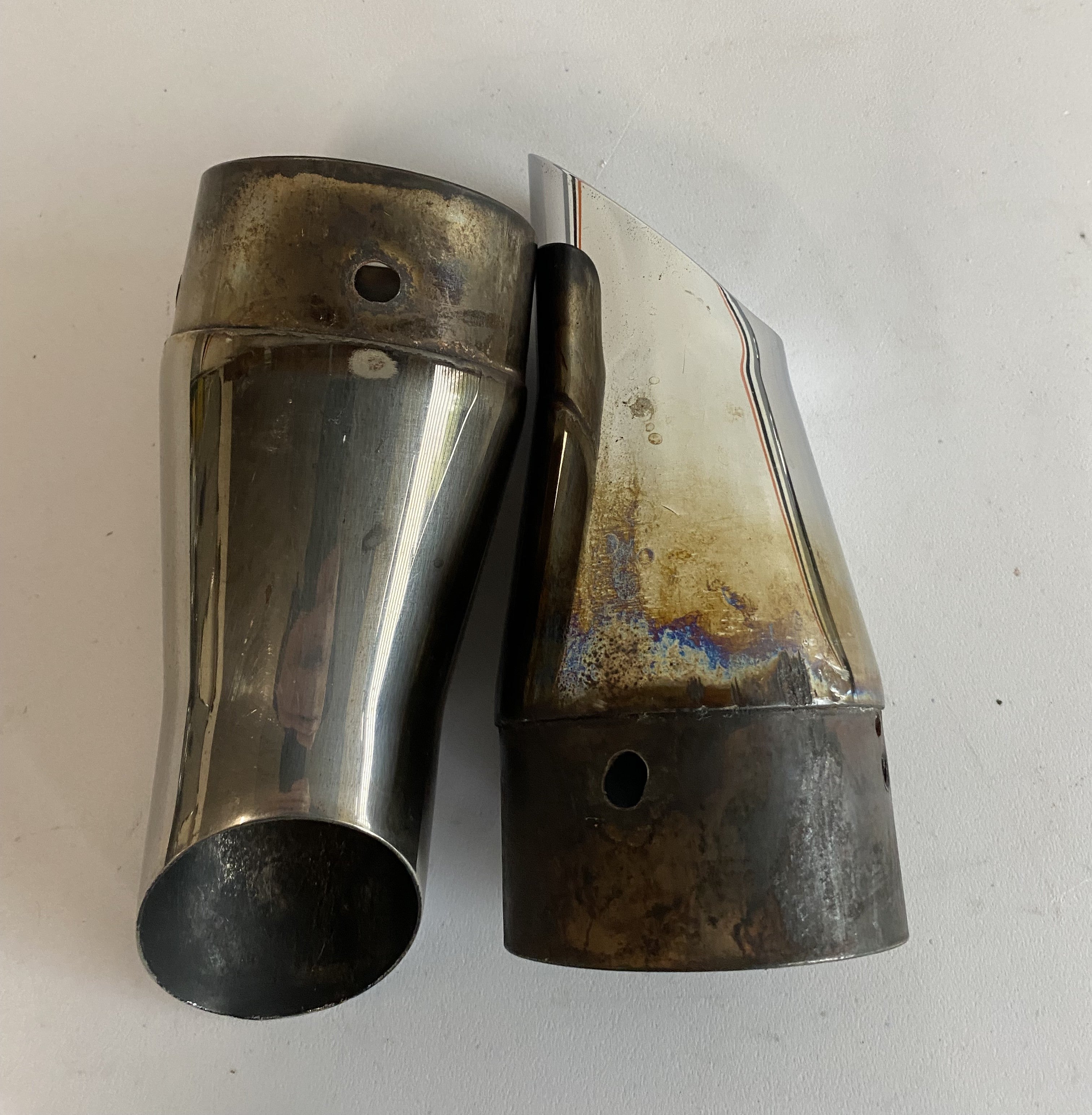 Embouts chromés de silencieux échappement 3,5 pouces Harley Davidson