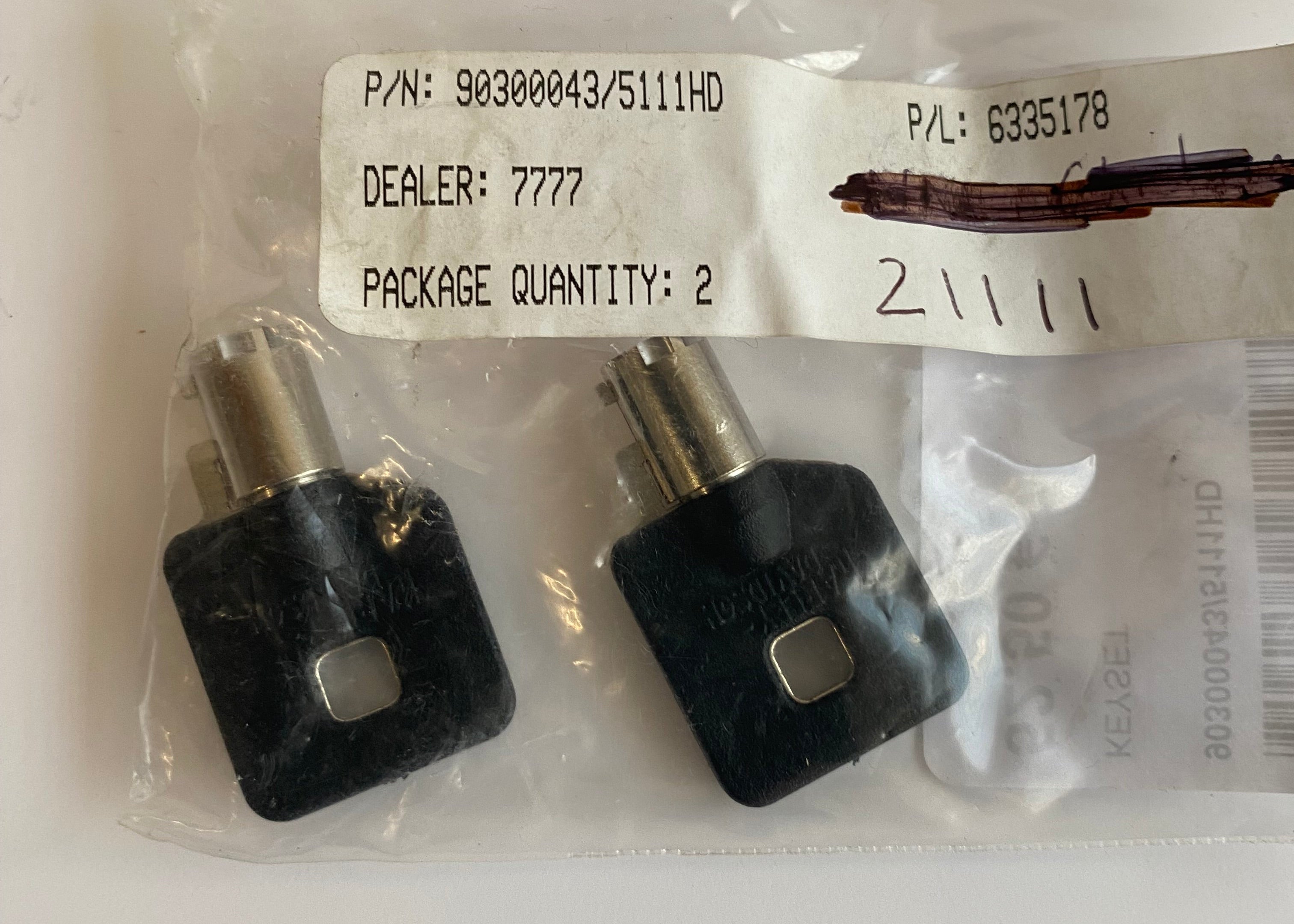 Jeu de 2 clés tubulaires Harley Davidson code 5111 REF OEM 90300043