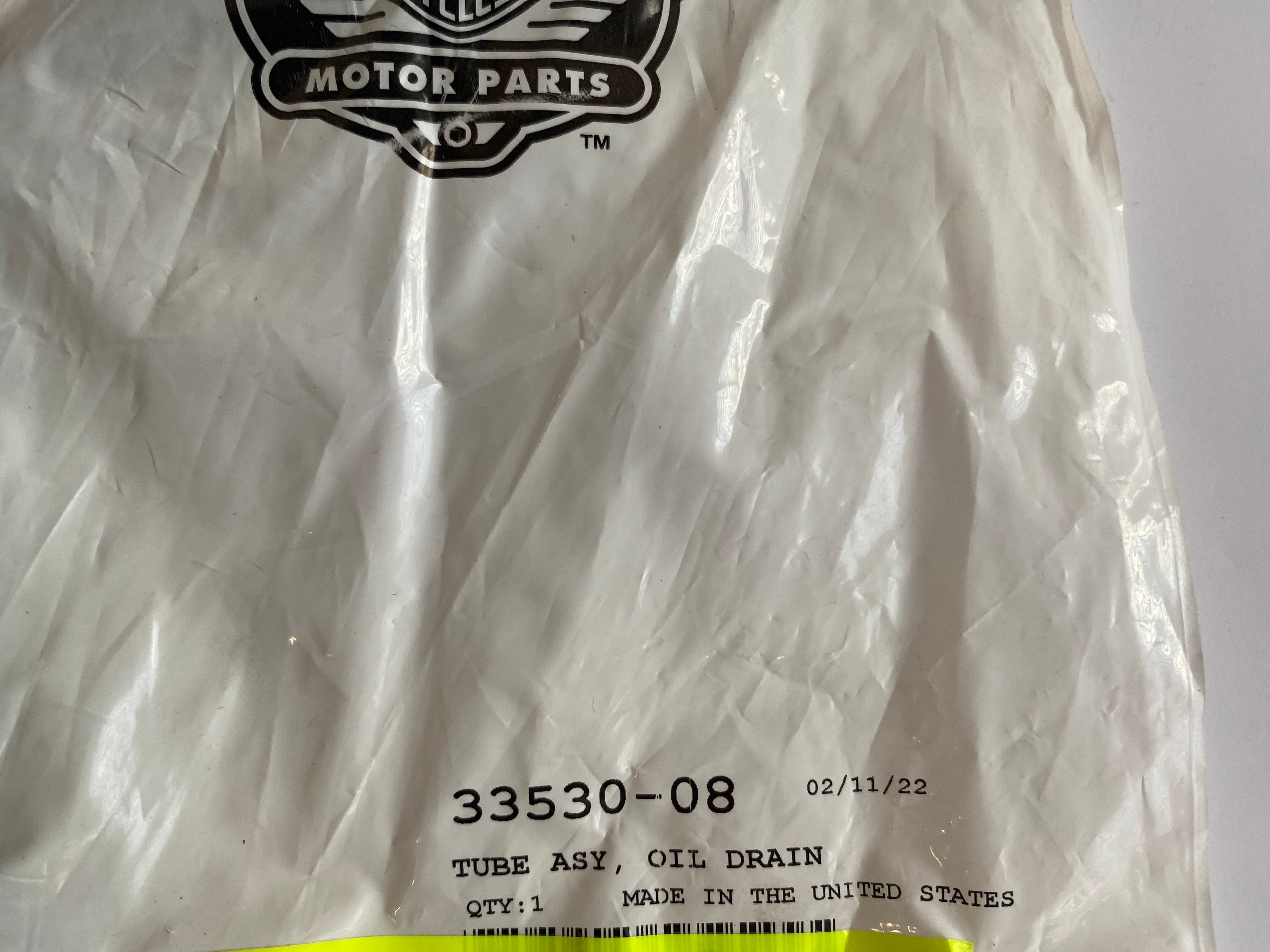 Durite vidange réservoir huile moteur Softail Rocker REF OEM 33530-08