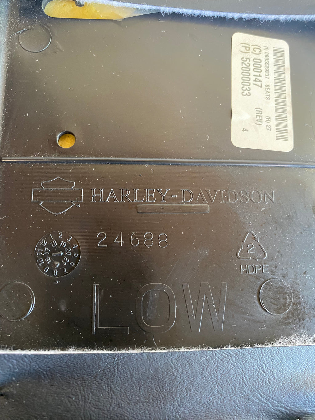 Harley Davidson Touring comfort duo seat REF OEM 52000033