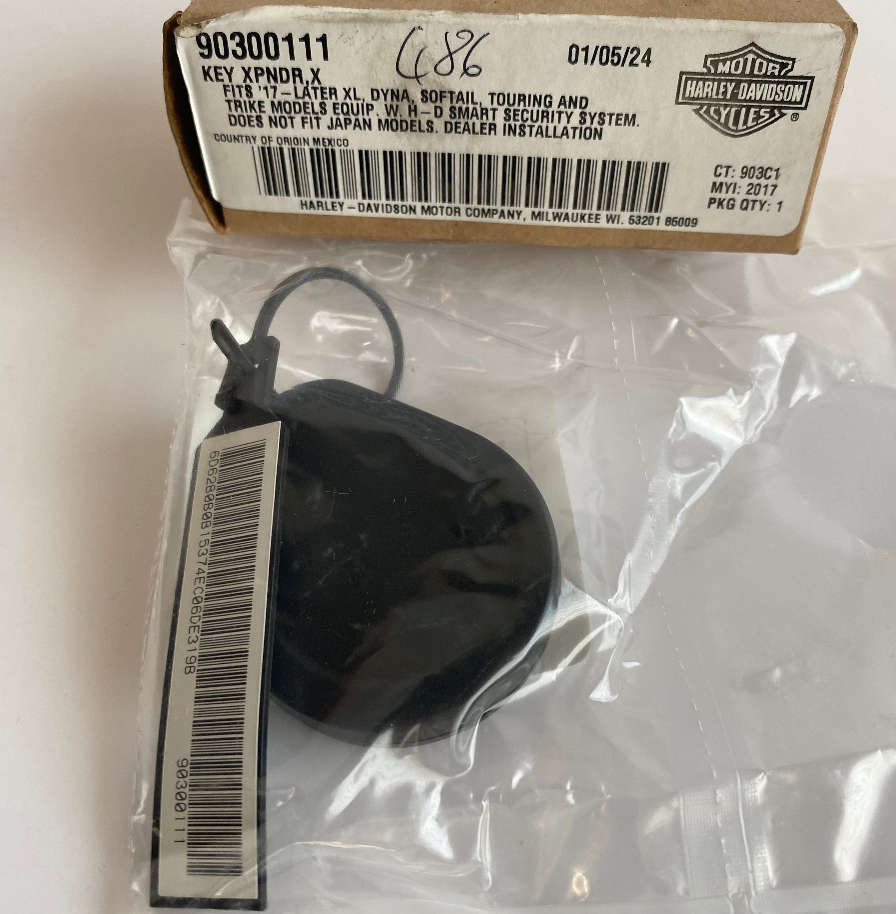 Transpondeur FOB Harley Davidson REF OEM 90300111
