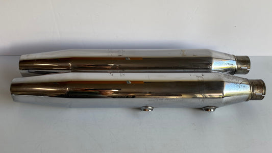 Jeu de silencieux origine Softail Harley Davidson REF OEM 65682-07 & 65685-07